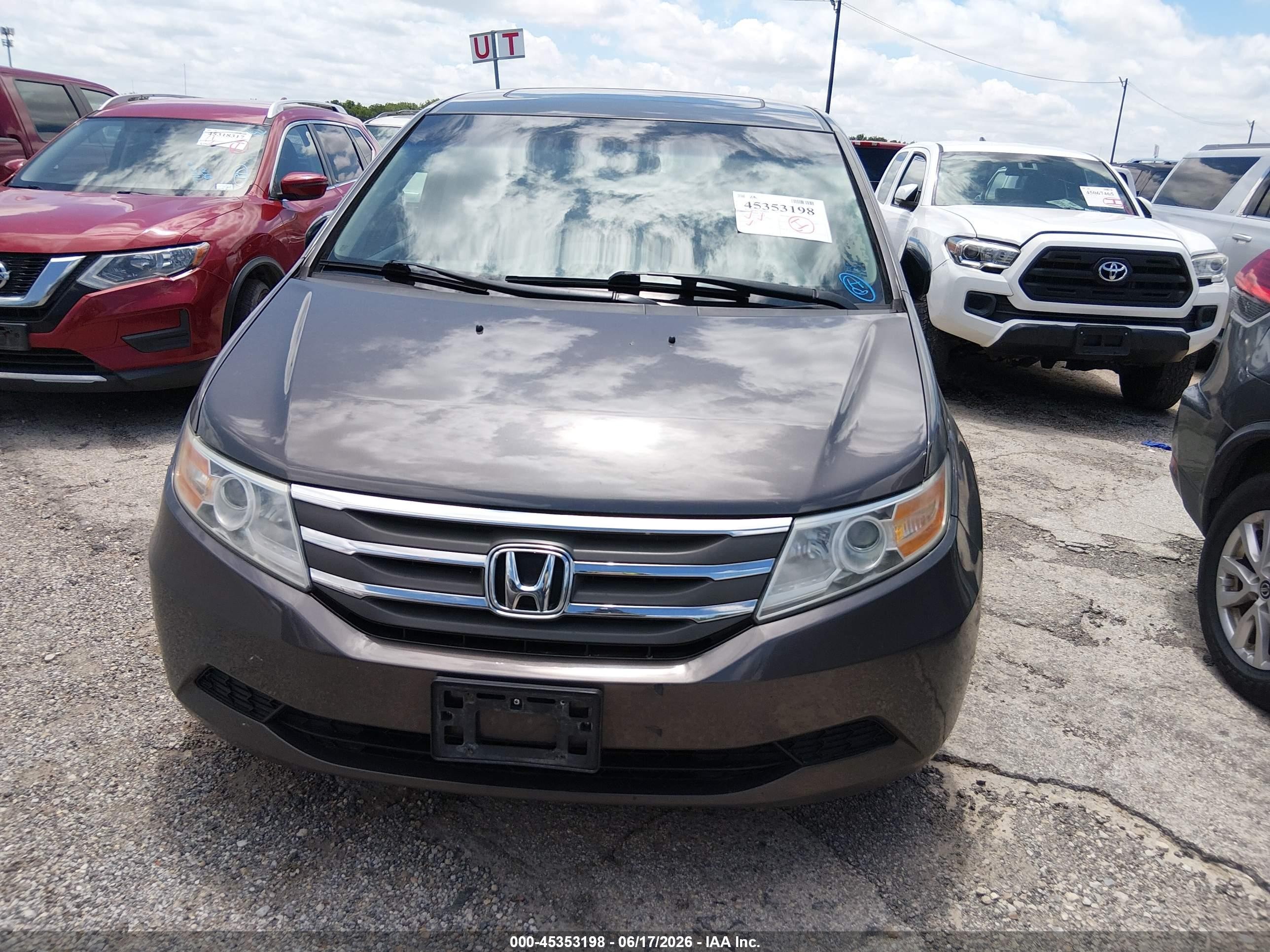 2012 Honda Odyssey Ex-l Silver vin: 5FNRL5H65CB026278