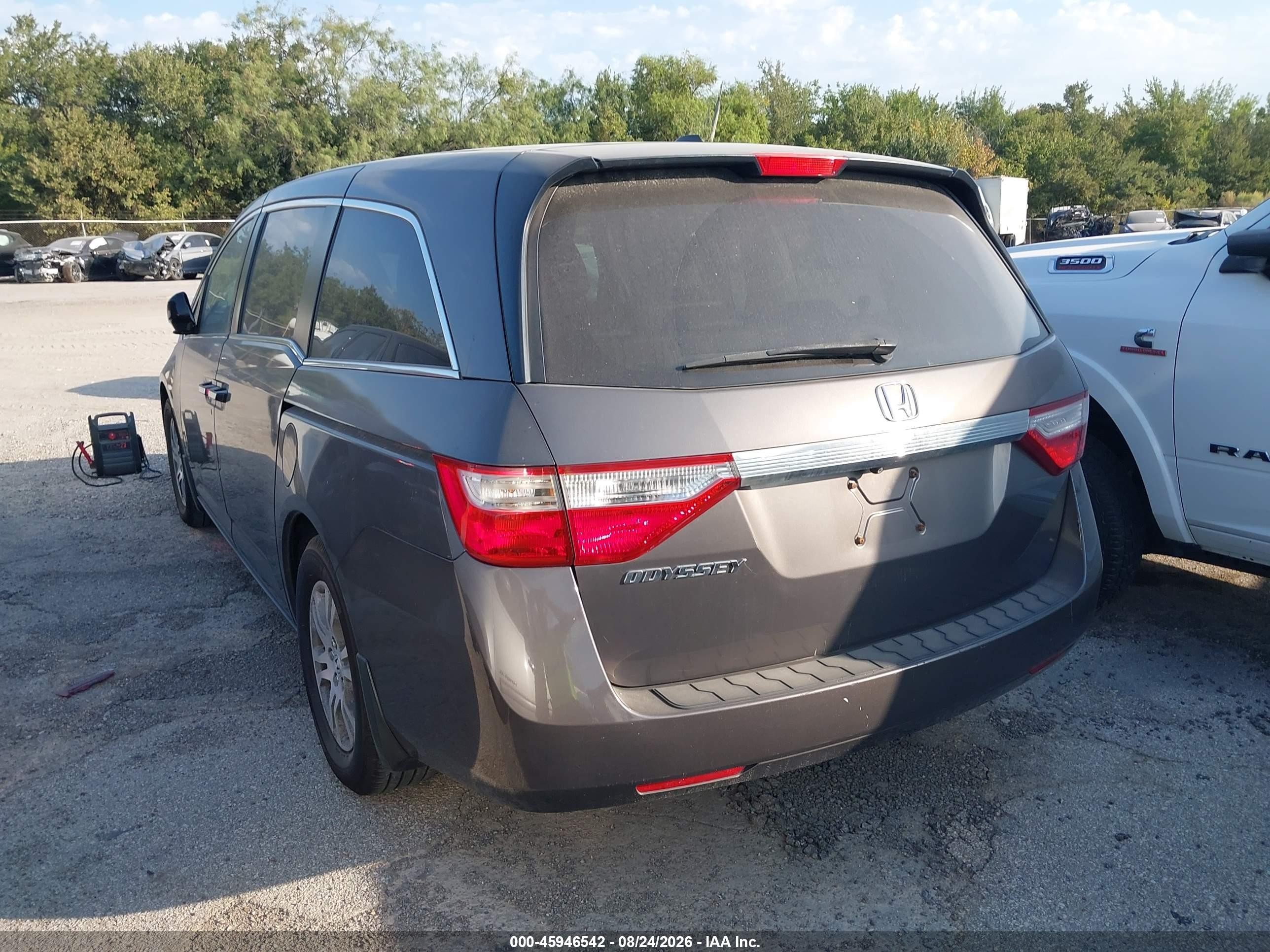 2012 Honda Odyssey Ex-l Gray vin: 5FNRL5H65CB026278