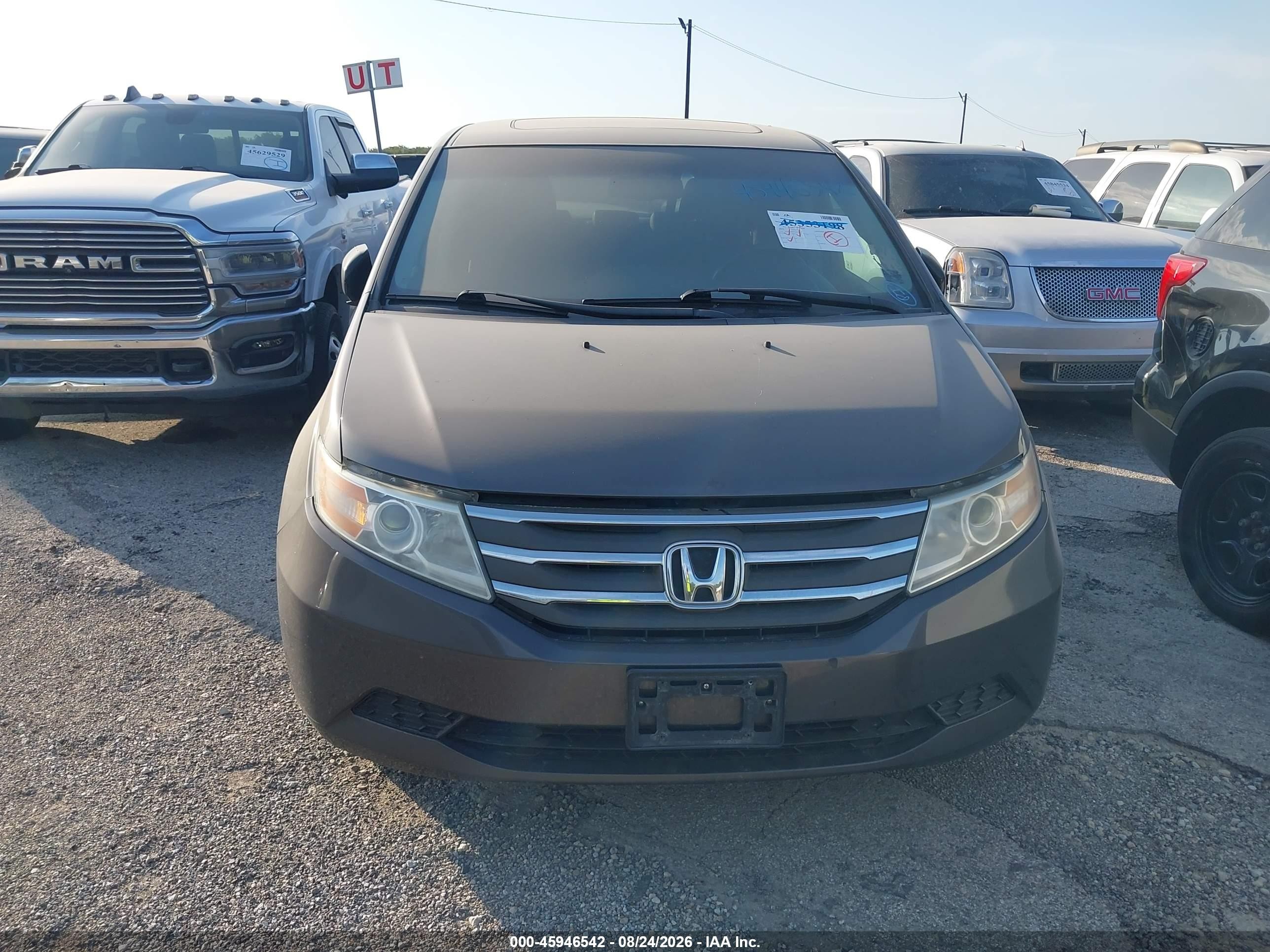 2012 Honda Odyssey Ex-l Gray vin: 5FNRL5H65CB026278