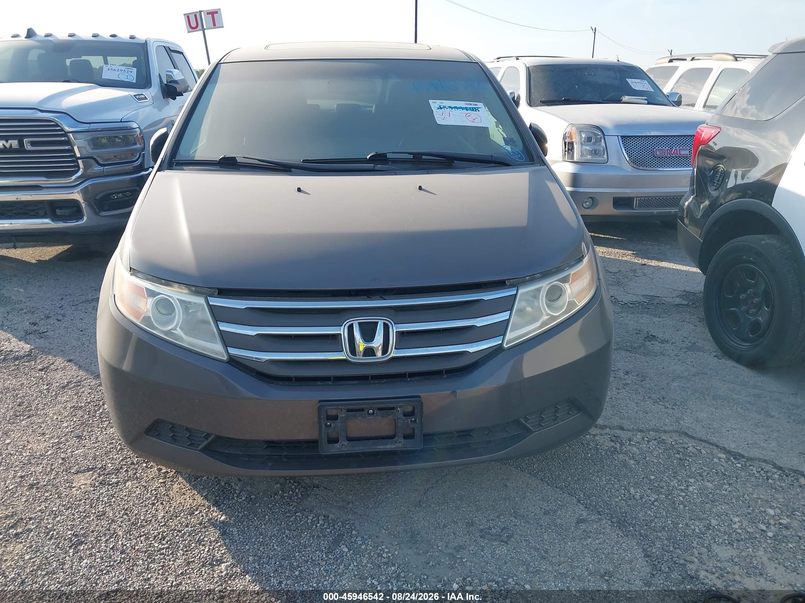 2012 Honda Odyssey Ex-l Gray vin: 5FNRL5H65CB026278