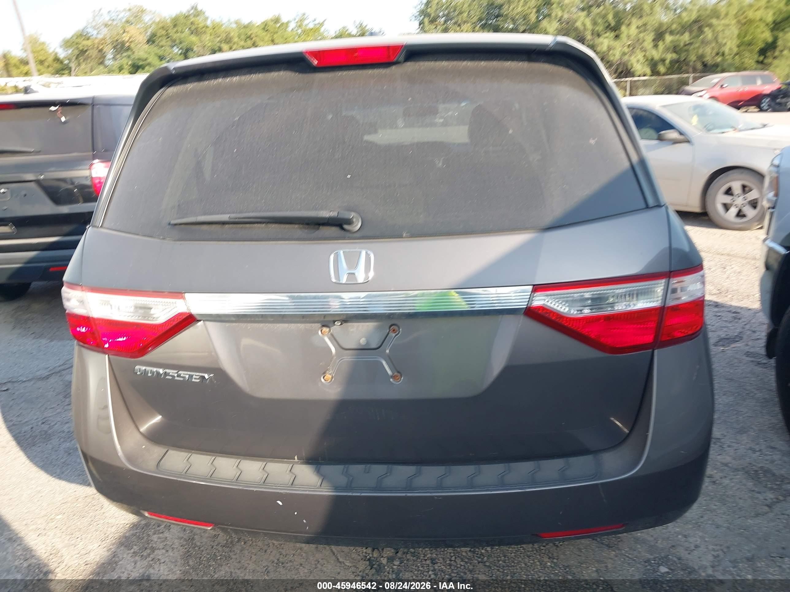 2012 Honda Odyssey Ex-l Gray vin: 5FNRL5H65CB026278