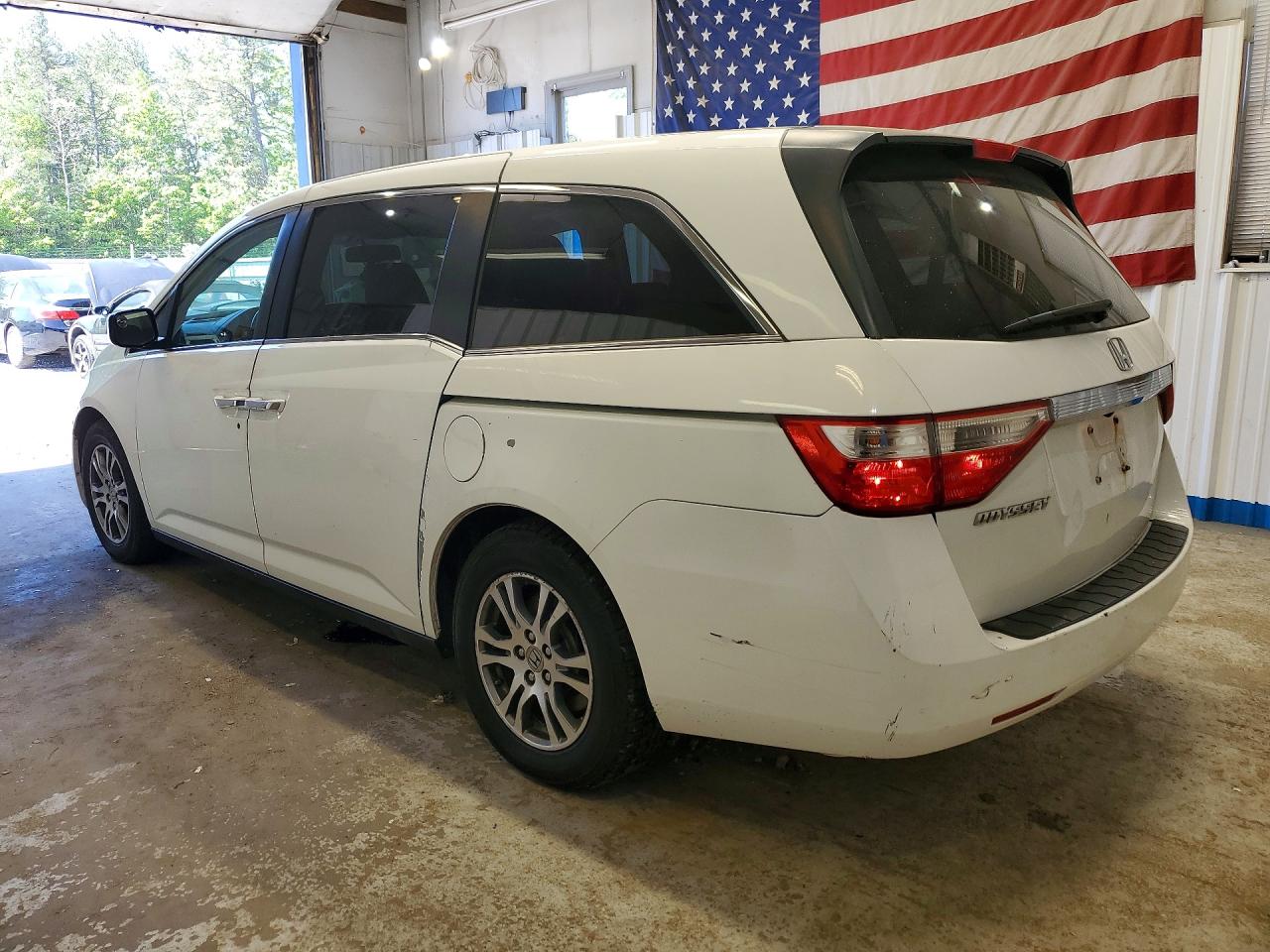 2012 Honda Odyssey Exl White vin: 5FNRL5H65CB026359