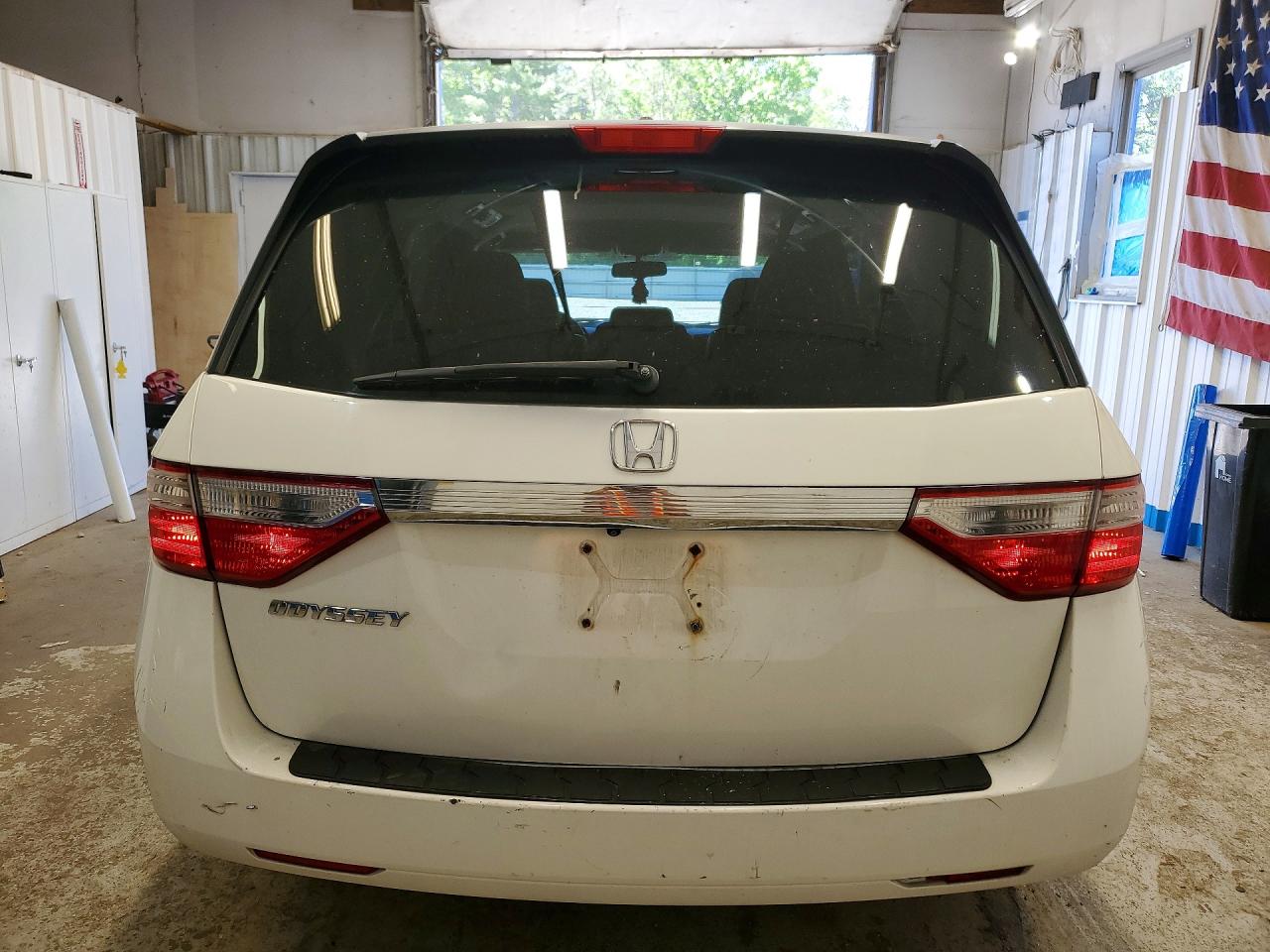 2012 Honda Odyssey Exl White vin: 5FNRL5H65CB026359