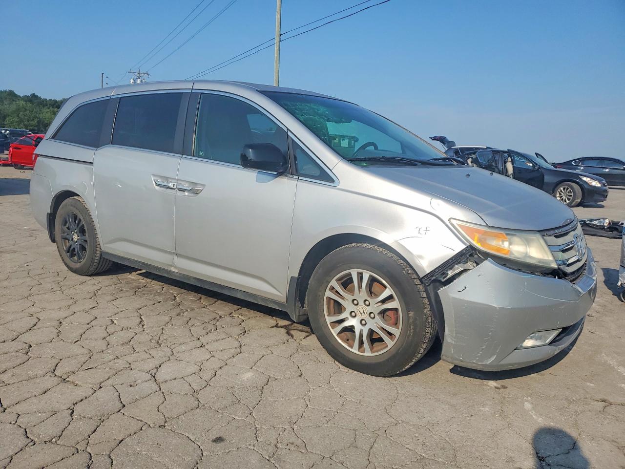 2012 Honda Odyssey Exl Silver vin: 5FNRL5H65CB027317