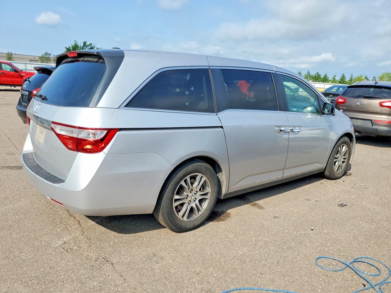 2012 Honda Odyssey Exl Silver vin: 5FNRL5H65CB035160