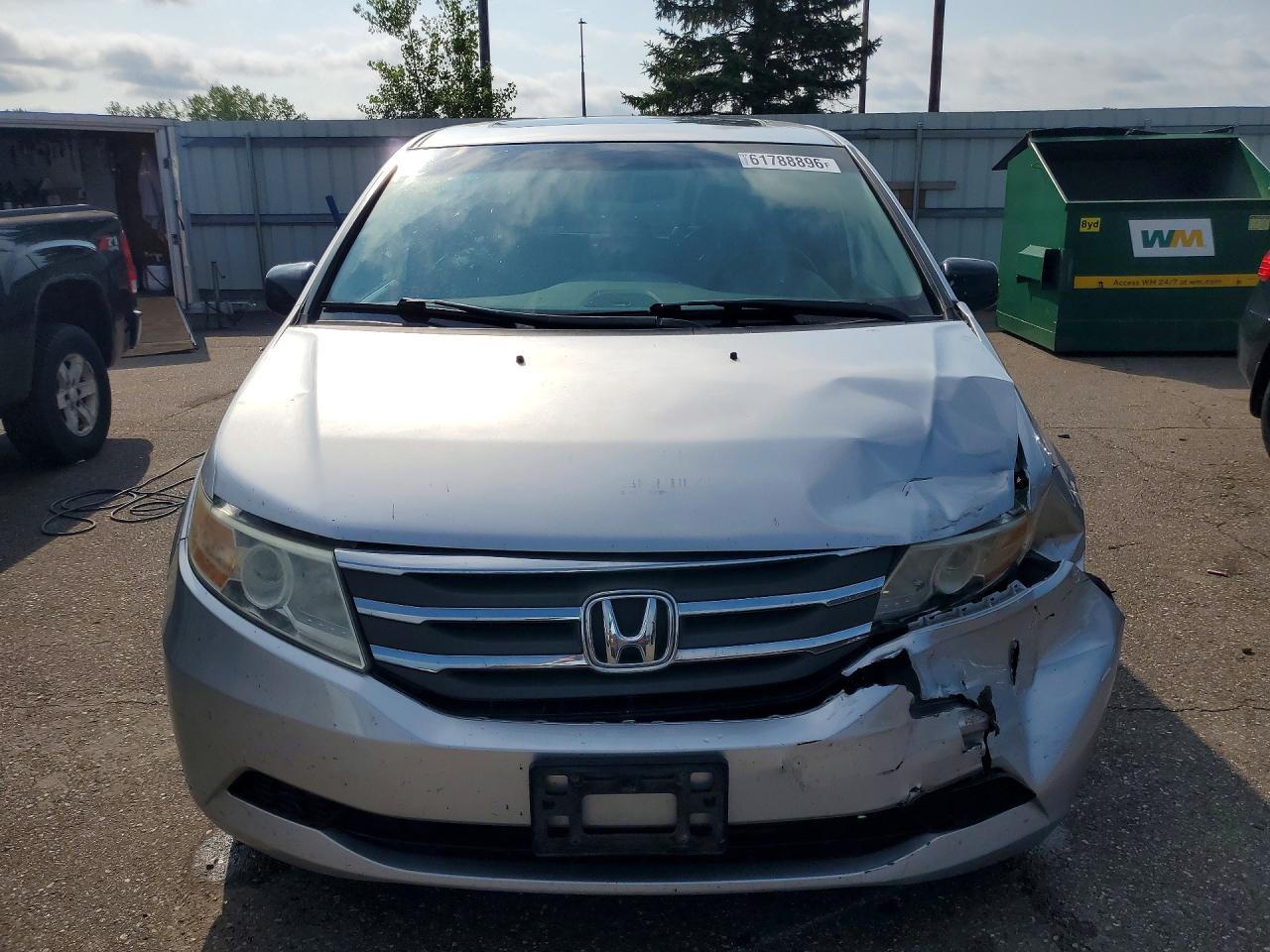 2012 Honda Odyssey Exl Silver vin: 5FNRL5H65CB035160