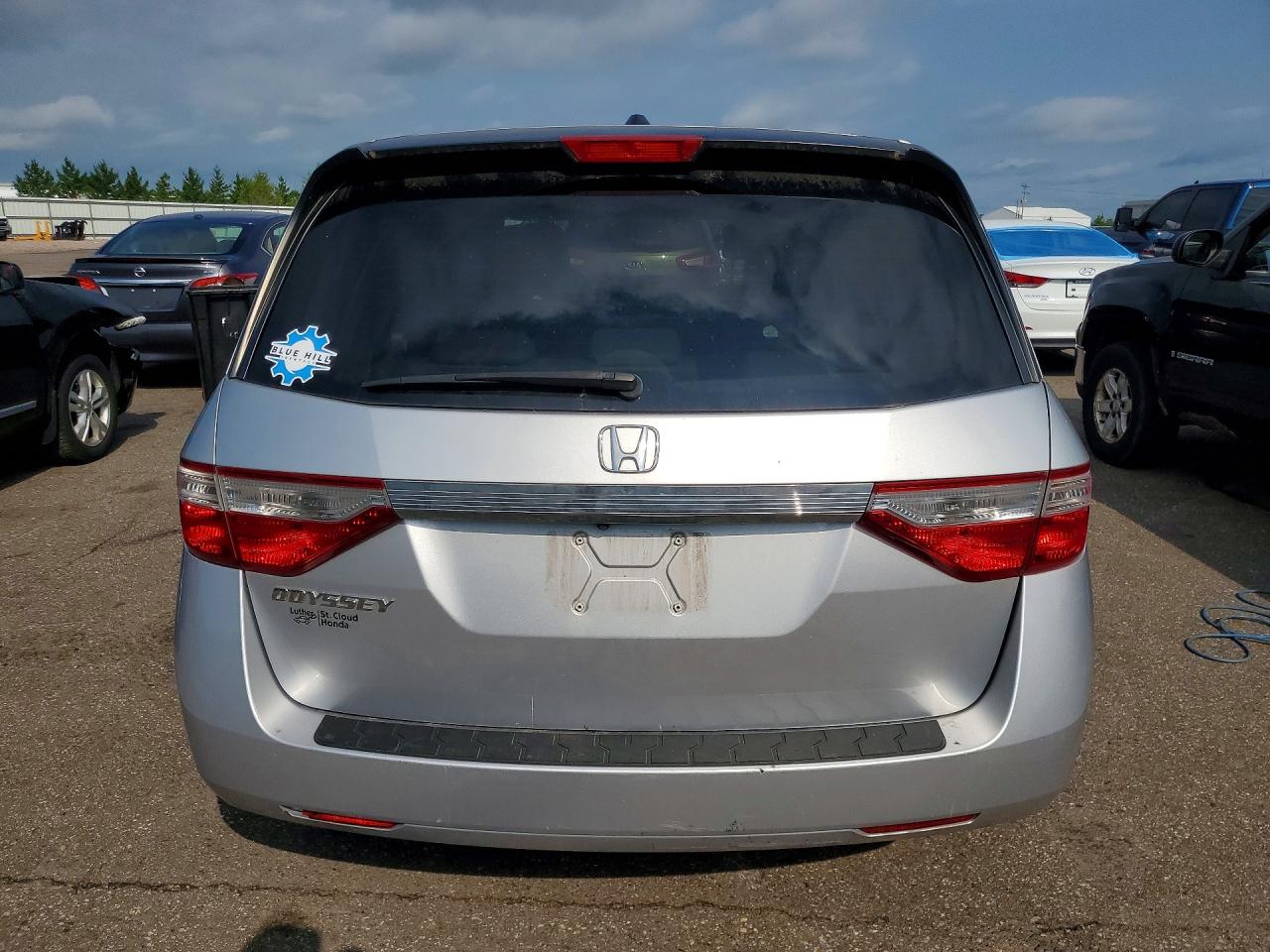 2012 Honda Odyssey Exl Silver vin: 5FNRL5H65CB035160