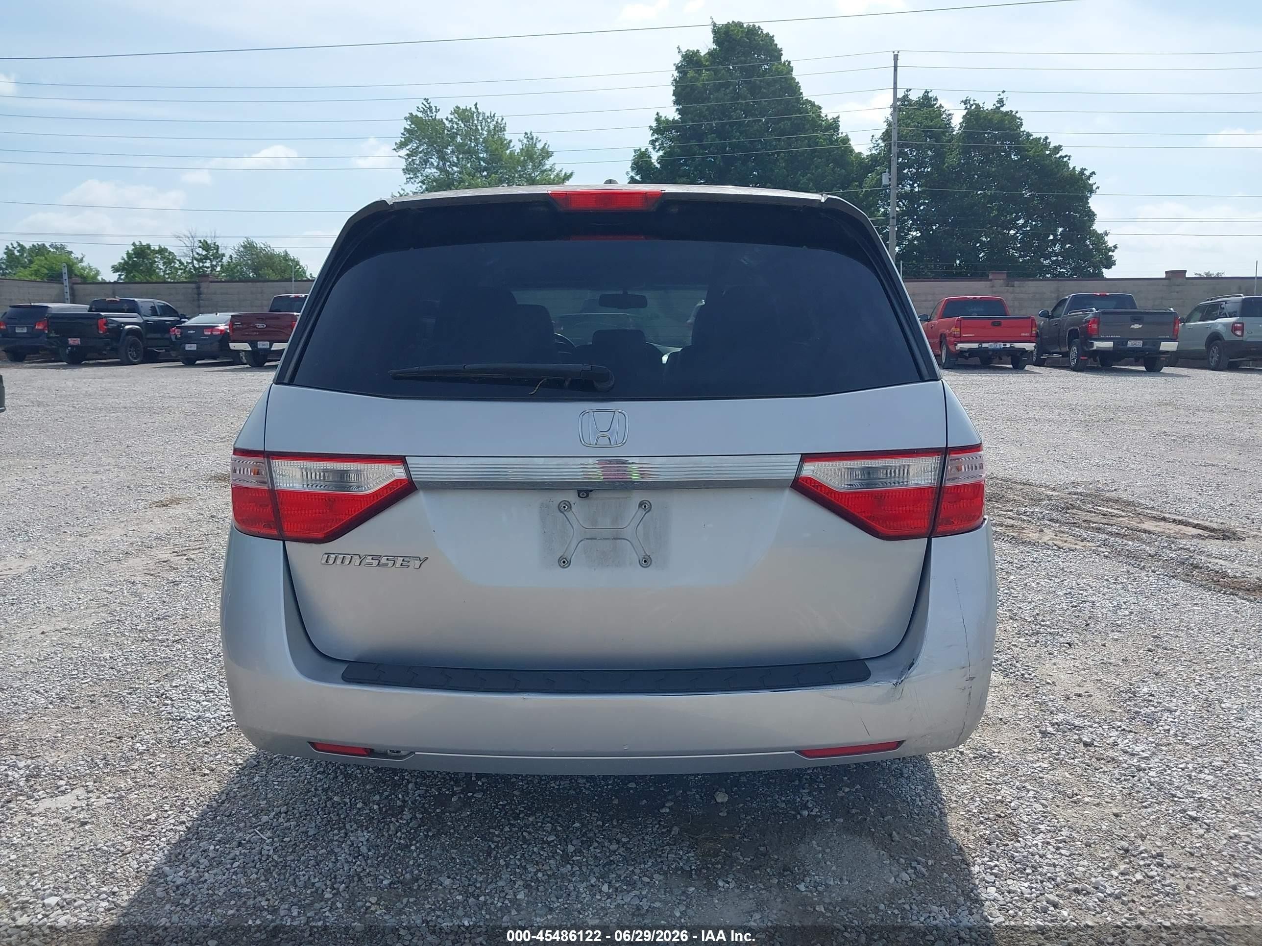 2012 Honda Odyssey Ex-l Серебряный vin: 5FNRL5H65CB037989