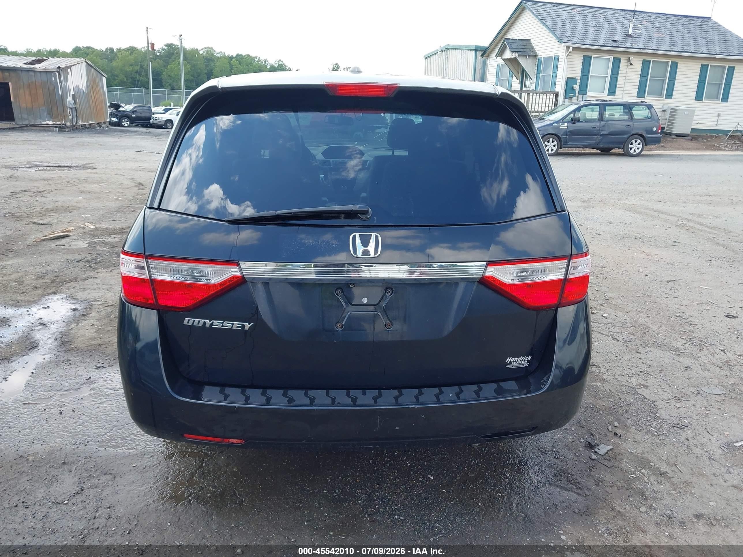 2012 Honda Odyssey Ex-l Black vin: 5FNRL5H65CB039225