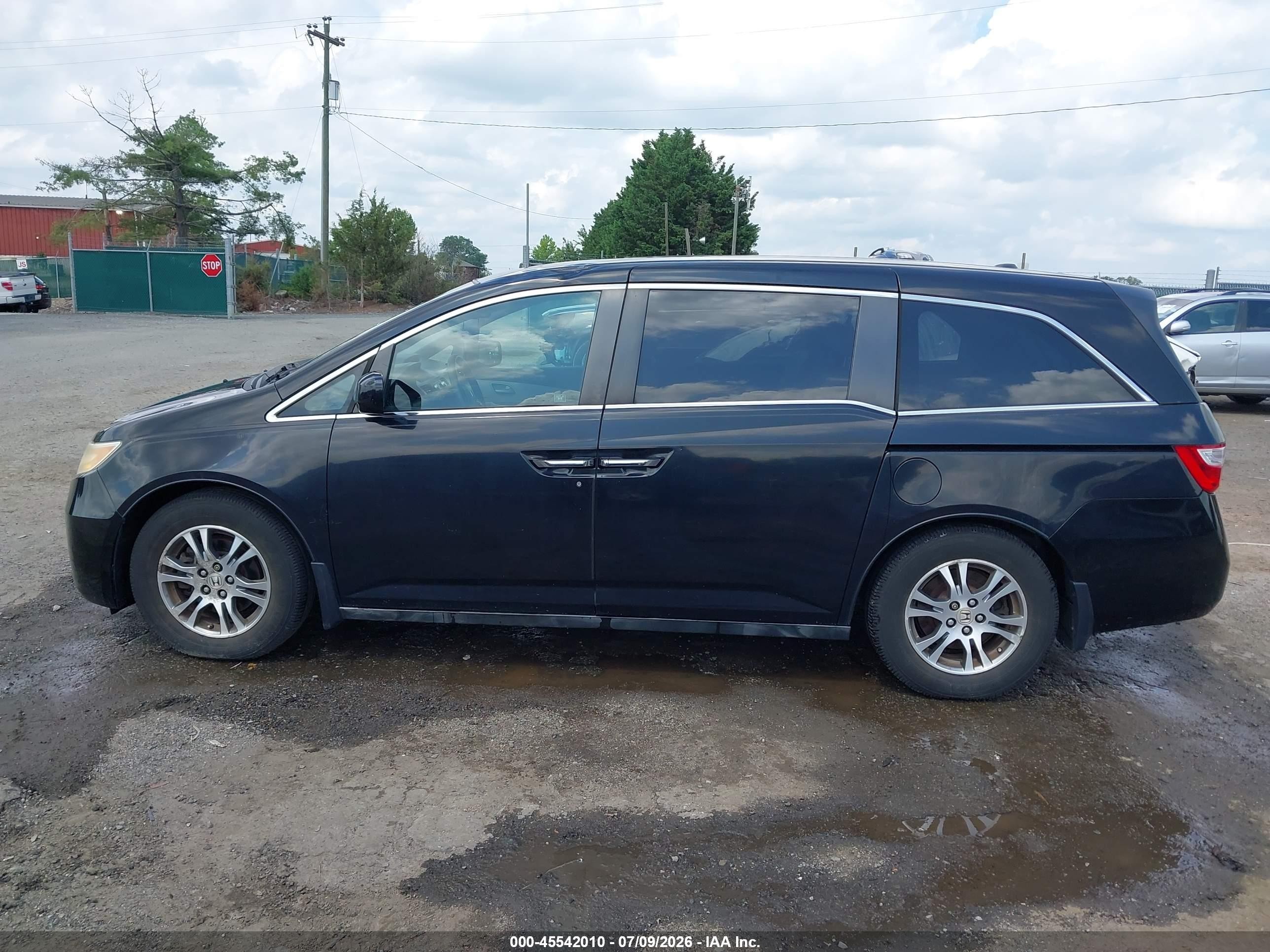 2012 Honda Odyssey Ex-l Black vin: 5FNRL5H65CB039225