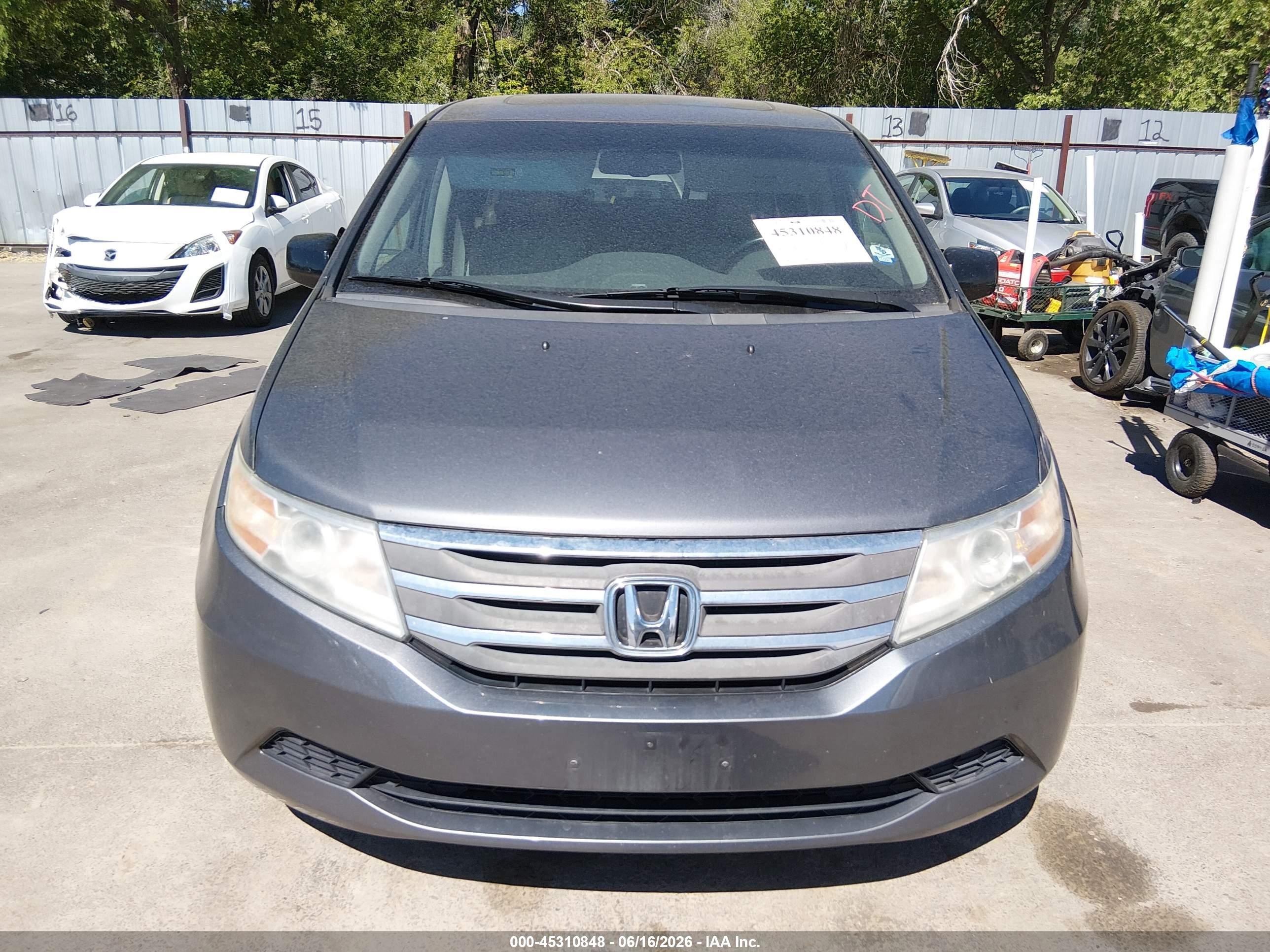 2012 Honda Odyssey Ex-l Gray vin: 5FNRL5H65CB043808