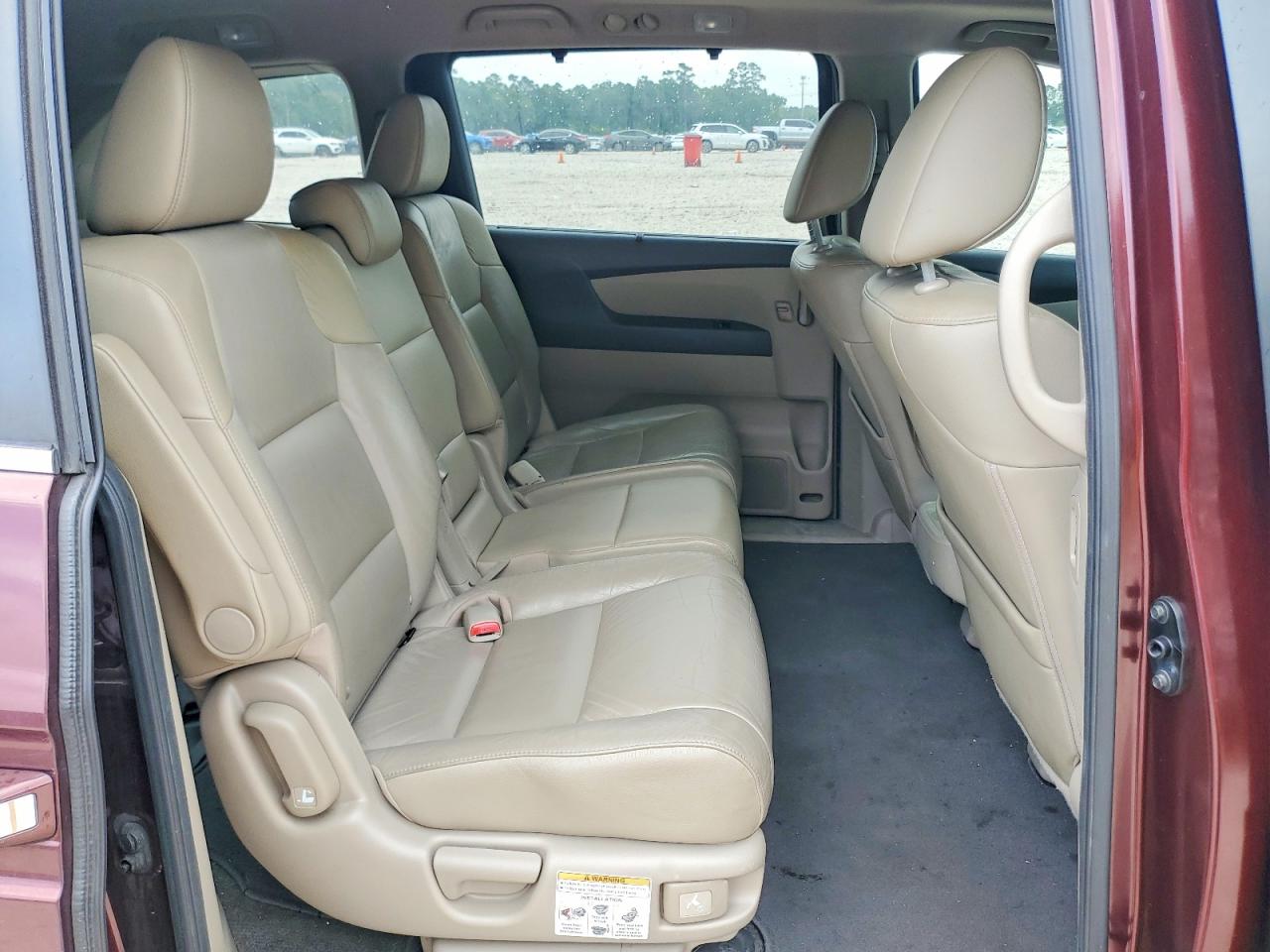 2012 Honda Odyssey Exl Burgundy vin: 5FNRL5H65CB047647