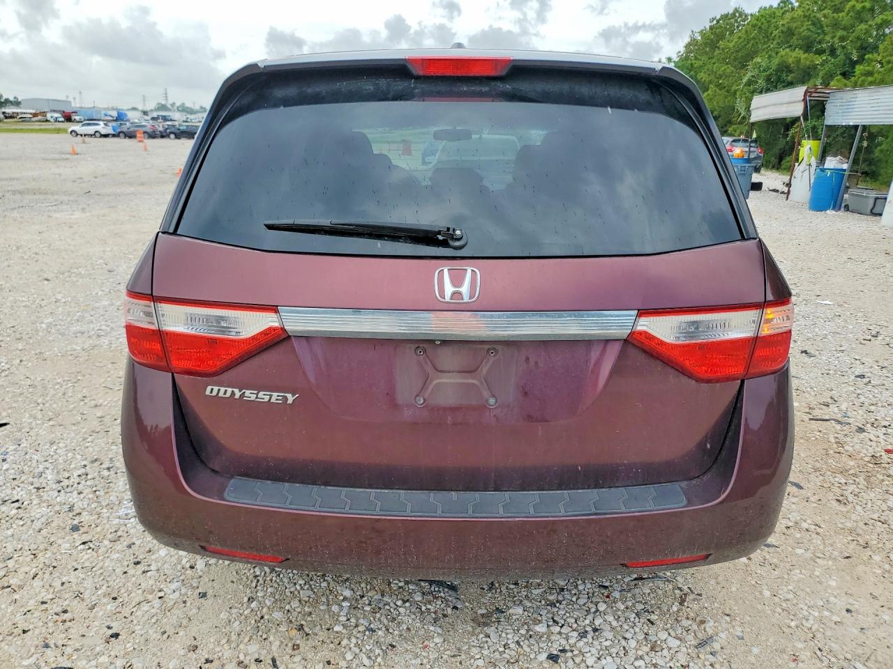 2012 Honda Odyssey Exl Burgundy vin: 5FNRL5H65CB047647