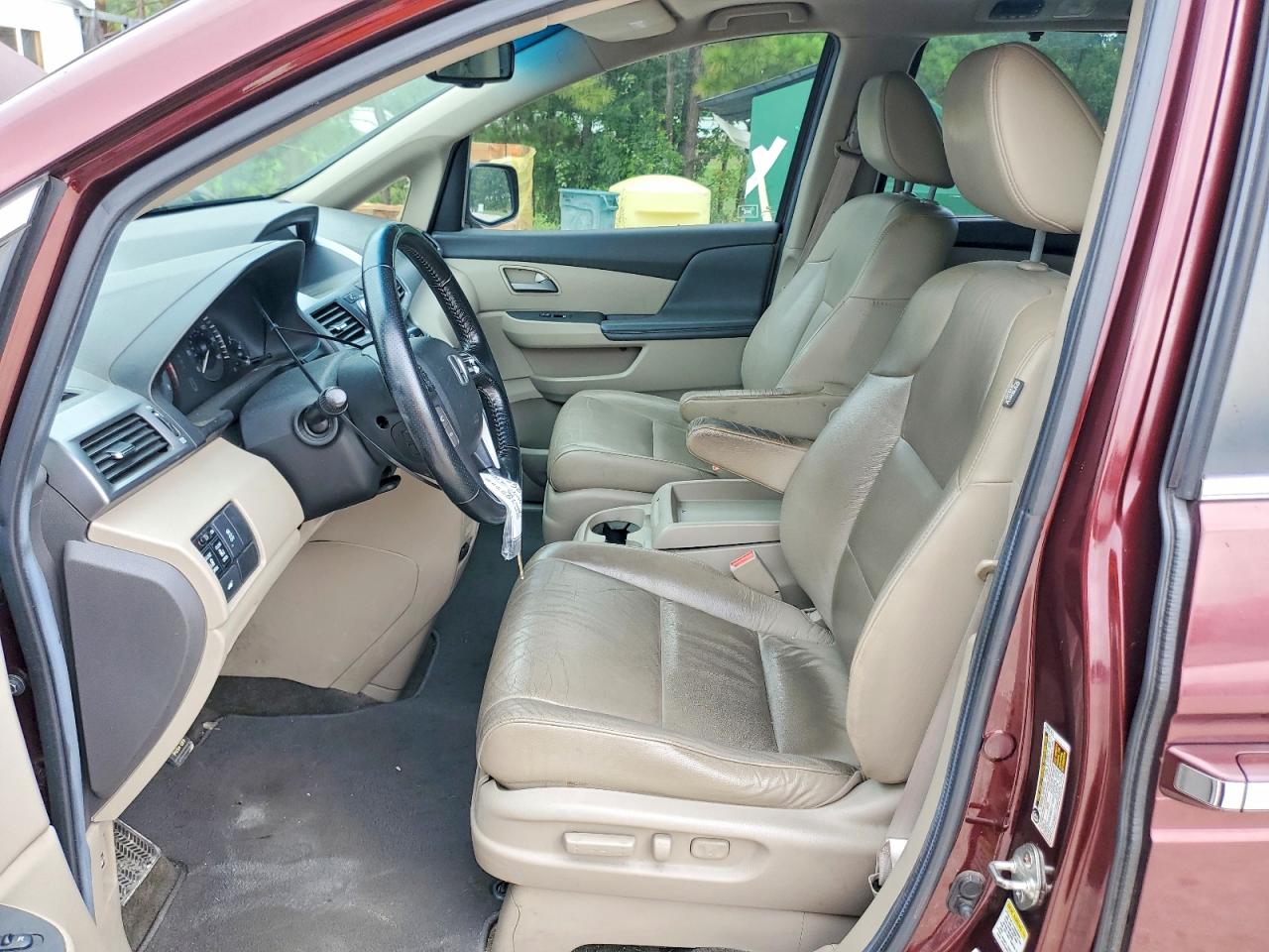 2012 Honda Odyssey Exl Burgundy vin: 5FNRL5H65CB047647