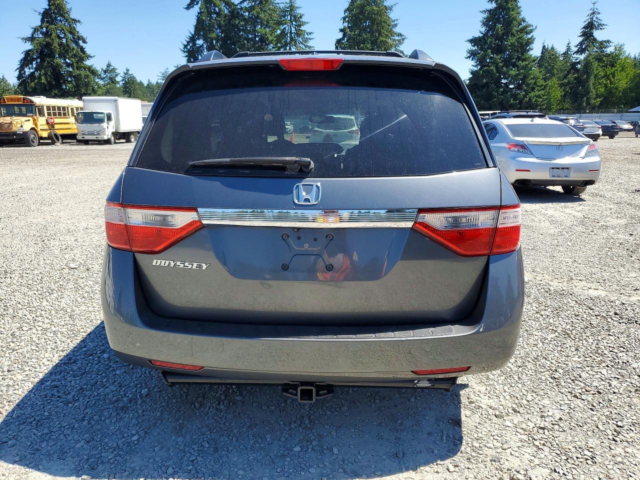 2012 Honda Odyssey Exl Gray vin: 5FNRL5H65CB050726