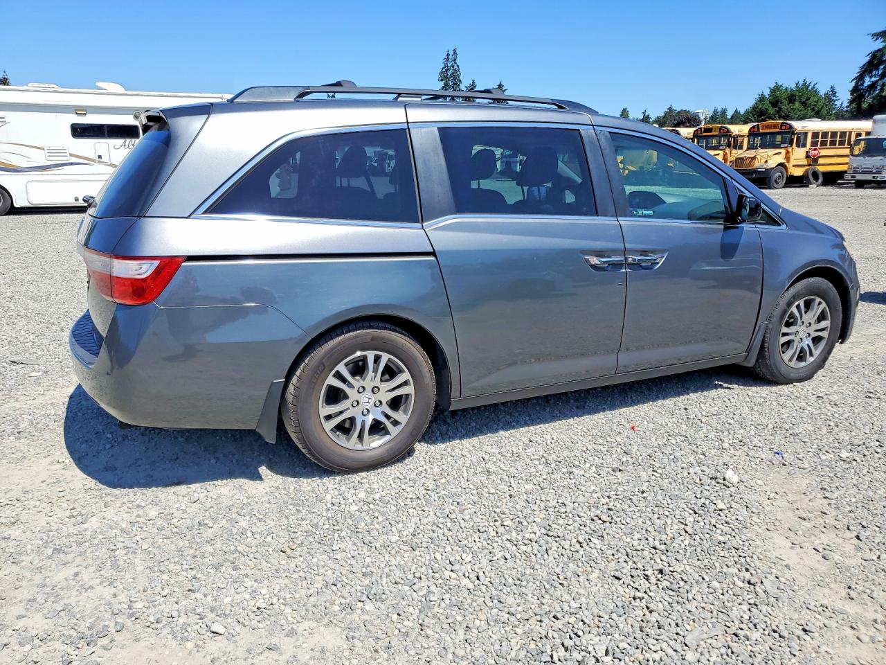 2012 Honda Odyssey Exl Gray vin: 5FNRL5H65CB050726
