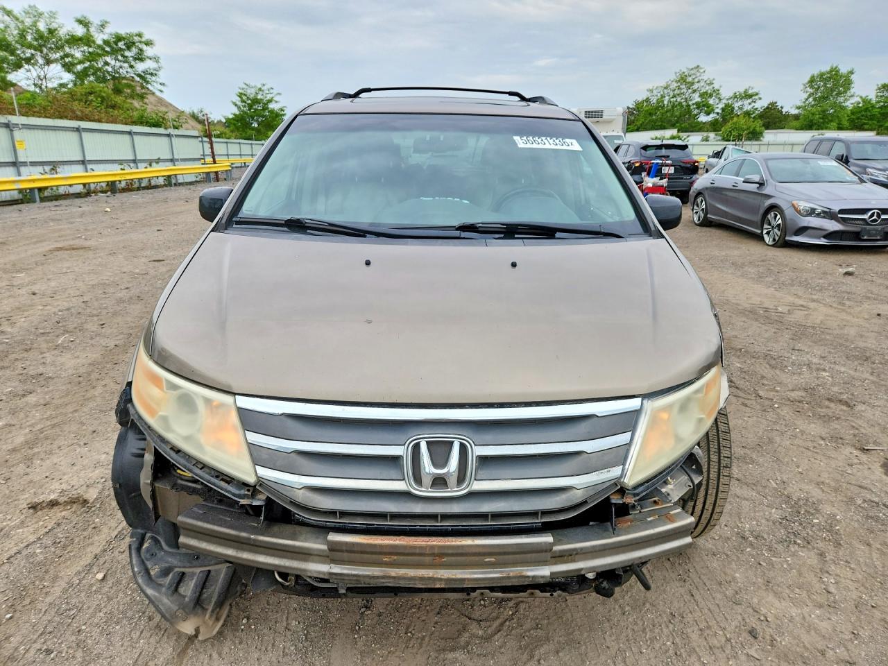 2012 Honda Odyssey Exl Beige vin: 5FNRL5H65CB071916