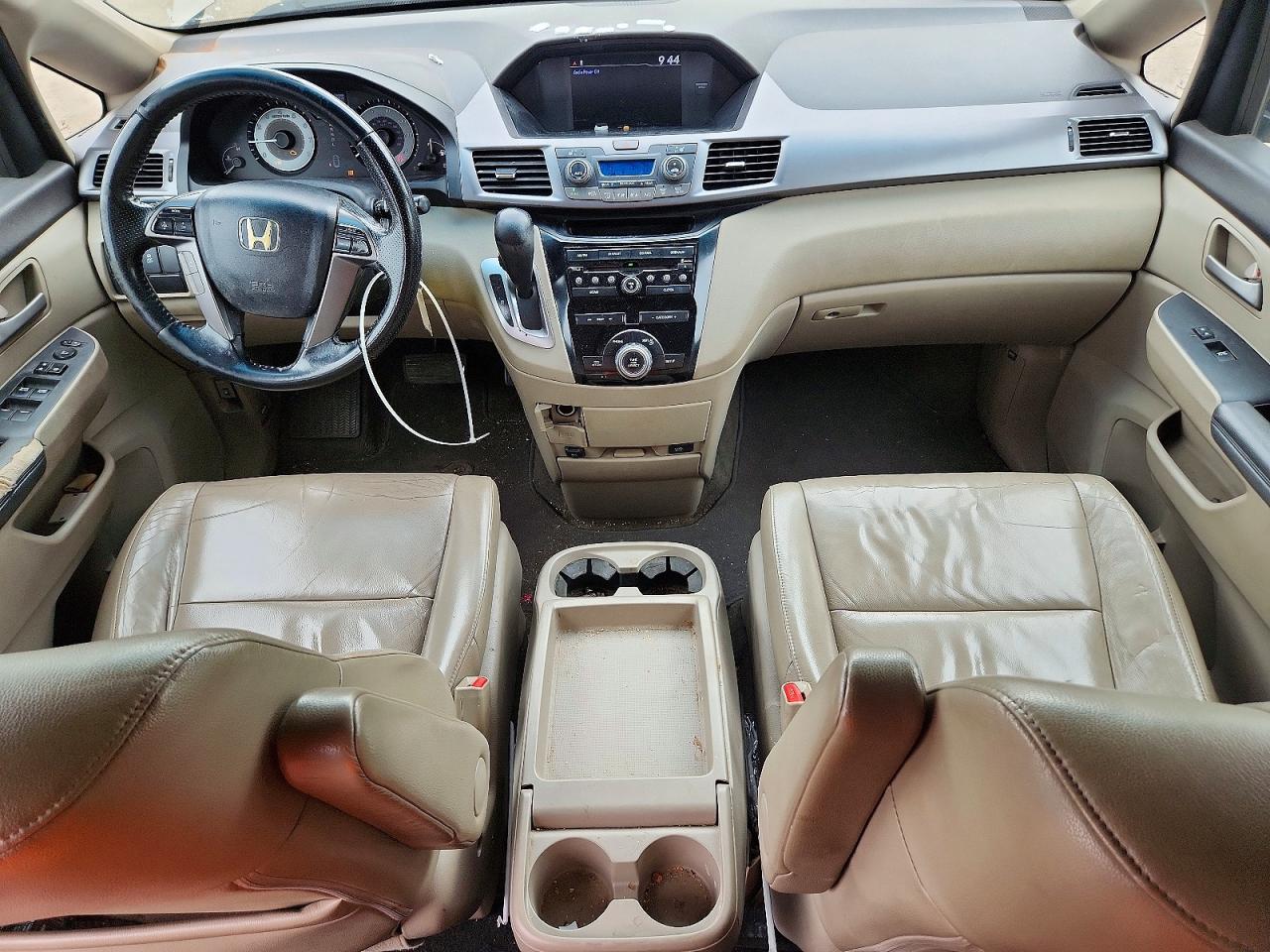 2012 Honda Odyssey Exl Beige vin: 5FNRL5H65CB071916