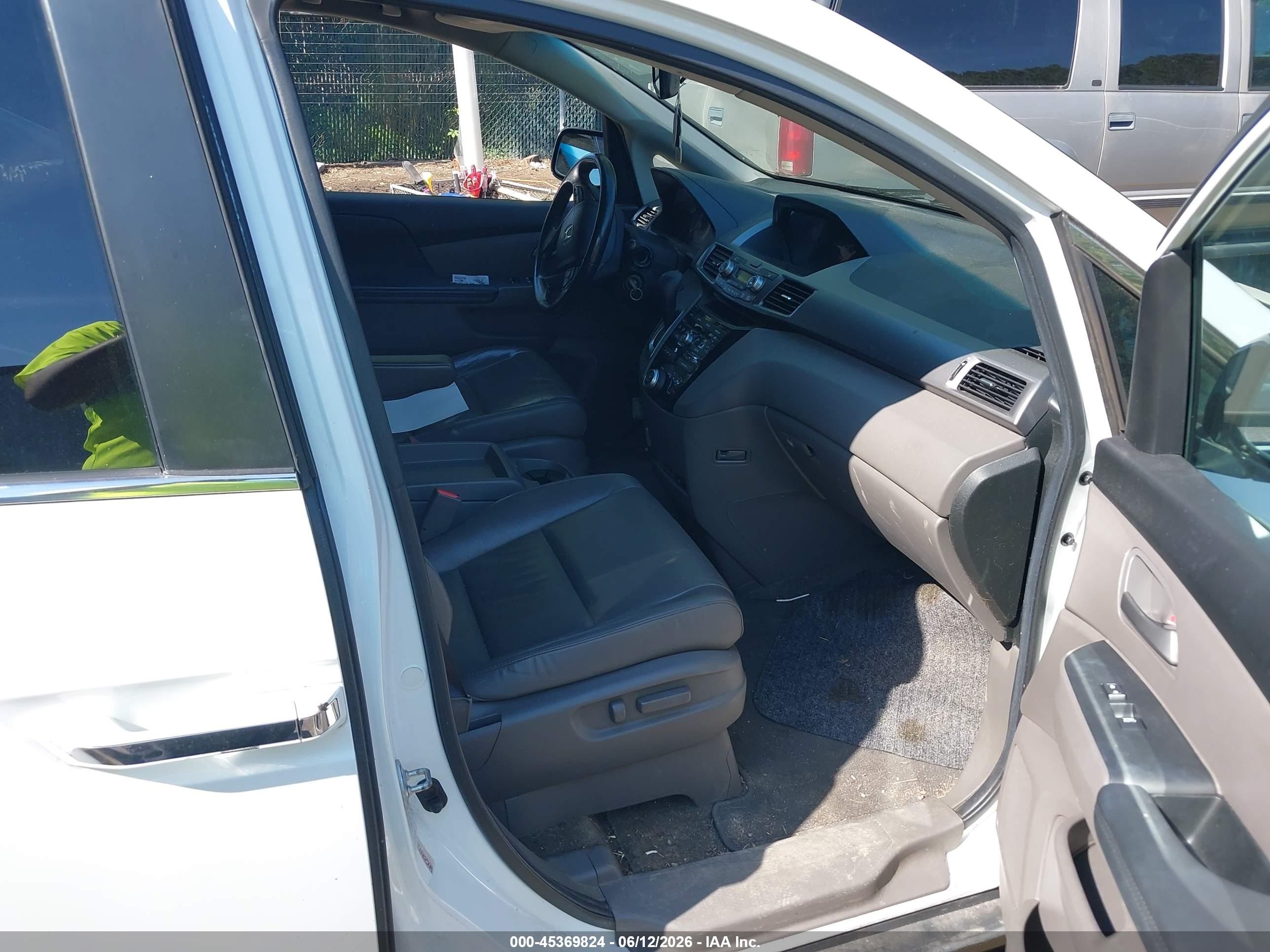 2012 Honda Odyssey Ex-l Белый vin: 5FNRL5H65CB077005