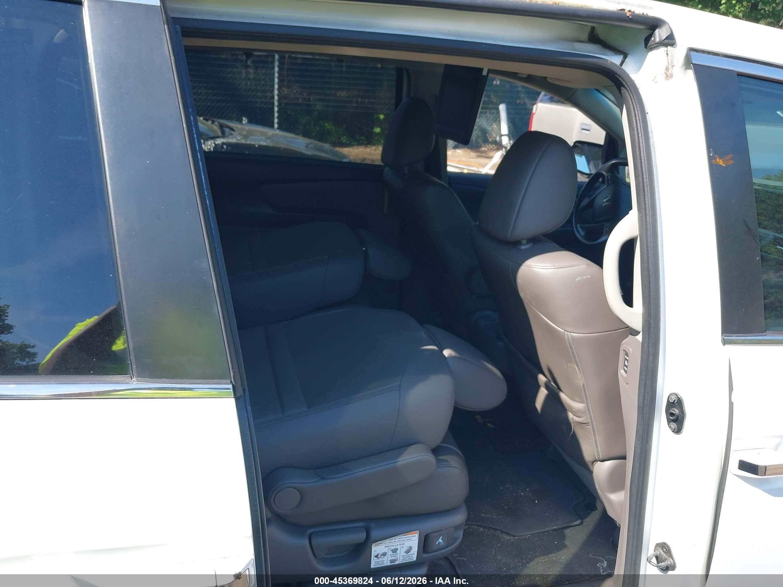 2012 Honda Odyssey Ex-l Белый vin: 5FNRL5H65CB077005