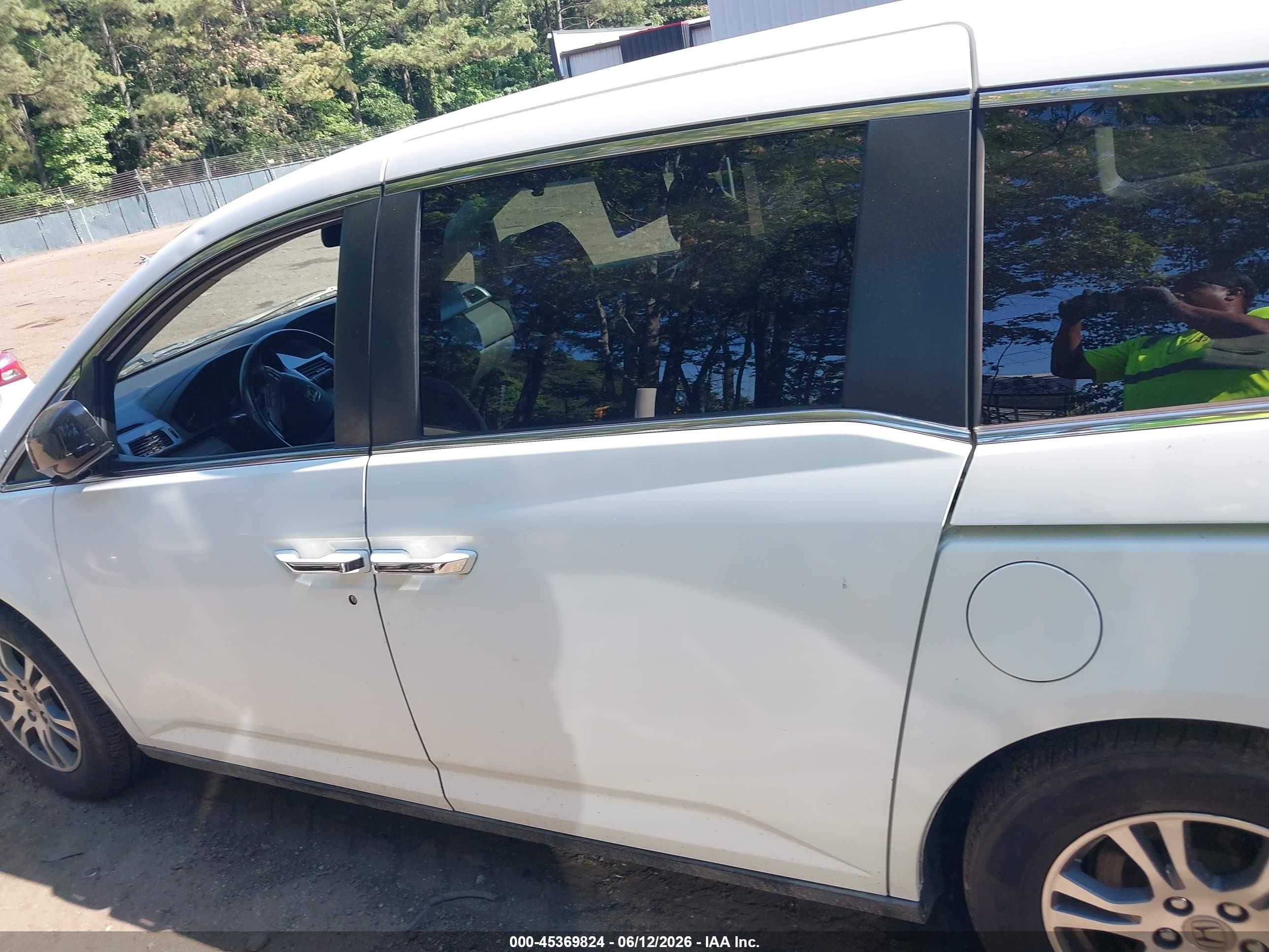 2012 Honda Odyssey Ex-l Белый vin: 5FNRL5H65CB077005