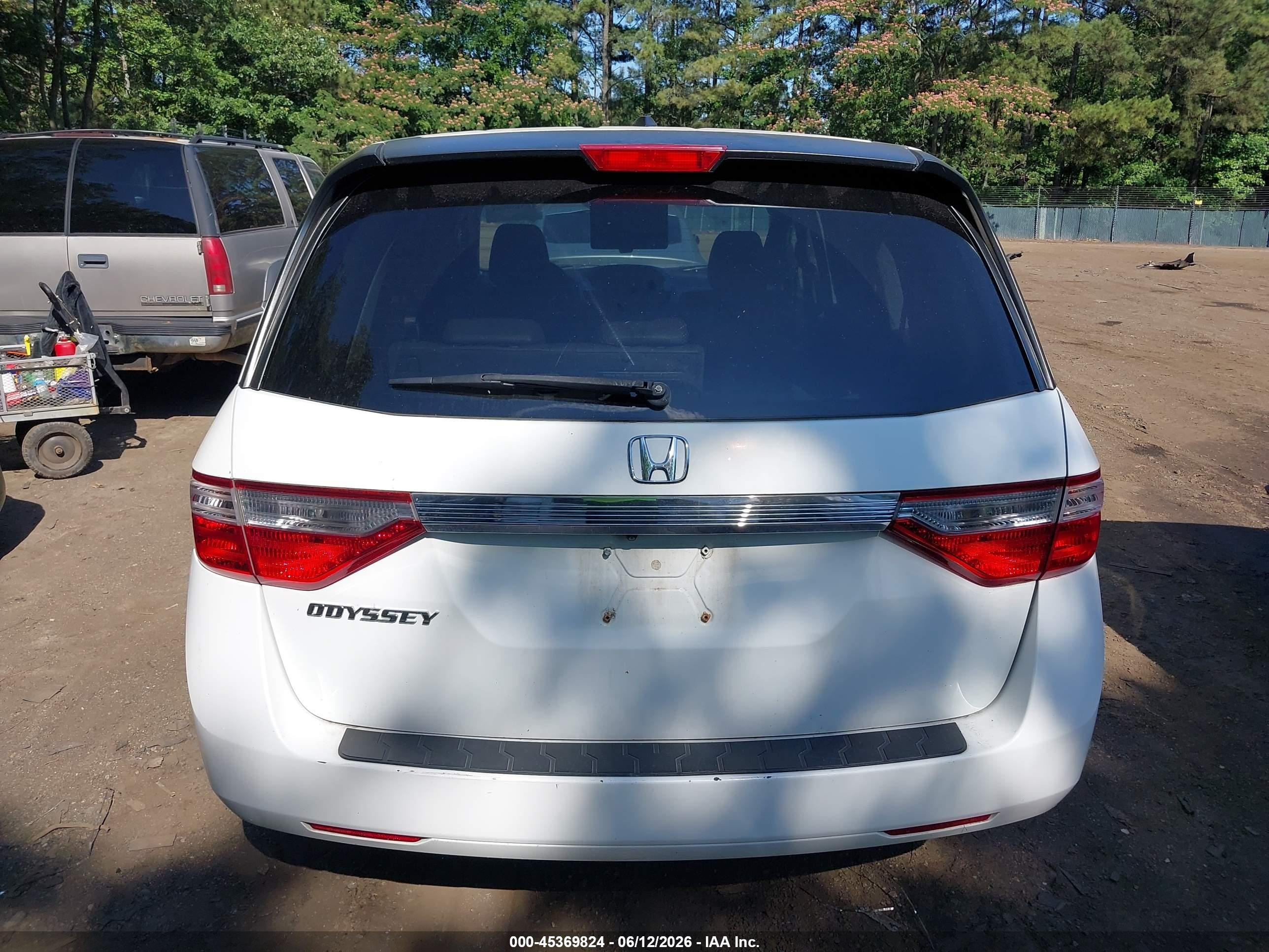 2012 Honda Odyssey Ex-l Белый vin: 5FNRL5H65CB077005