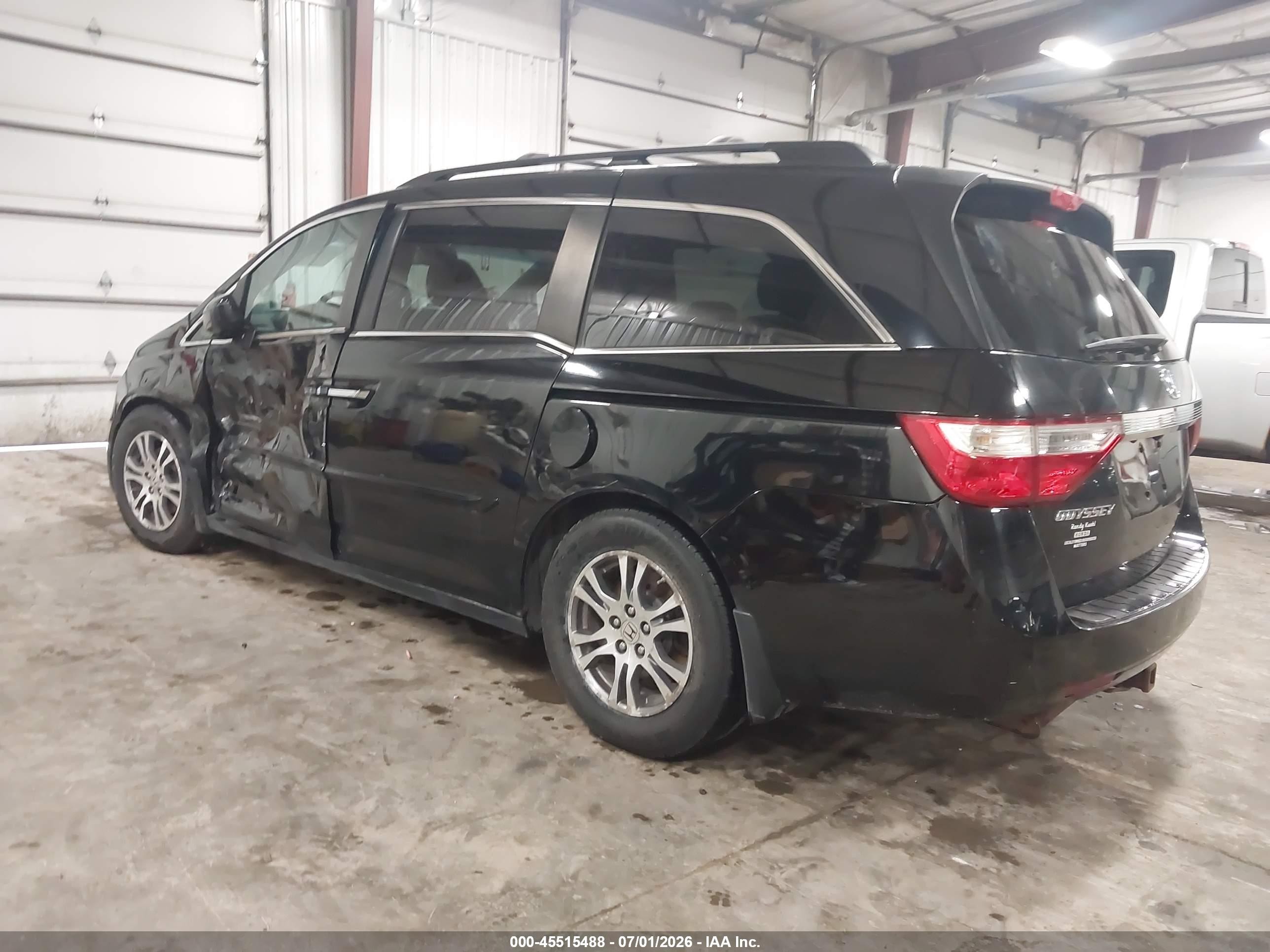 2012 Honda Odyssey Ex-l Black vin: 5FNRL5H65CB081426