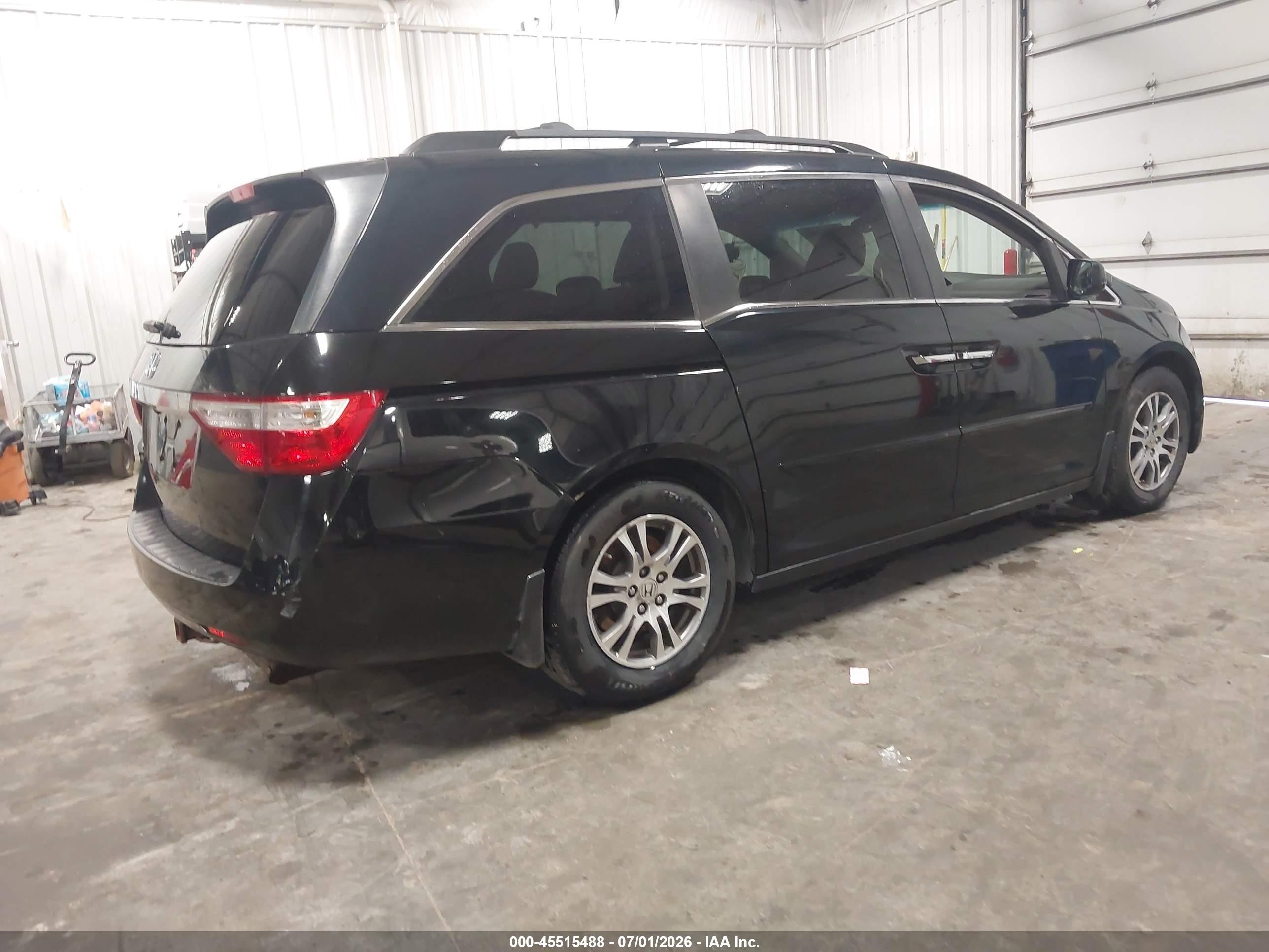 2012 Honda Odyssey Ex-l Black vin: 5FNRL5H65CB081426