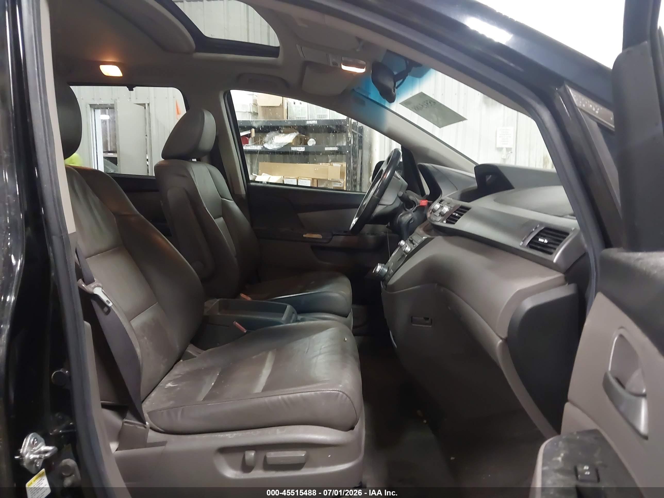 2012 Honda Odyssey Ex-l Black vin: 5FNRL5H65CB081426