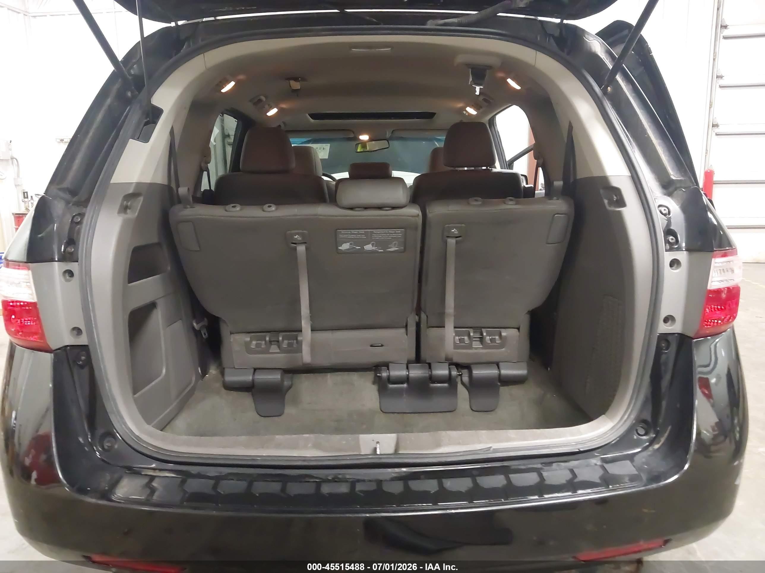 2012 Honda Odyssey Ex-l Black vin: 5FNRL5H65CB081426