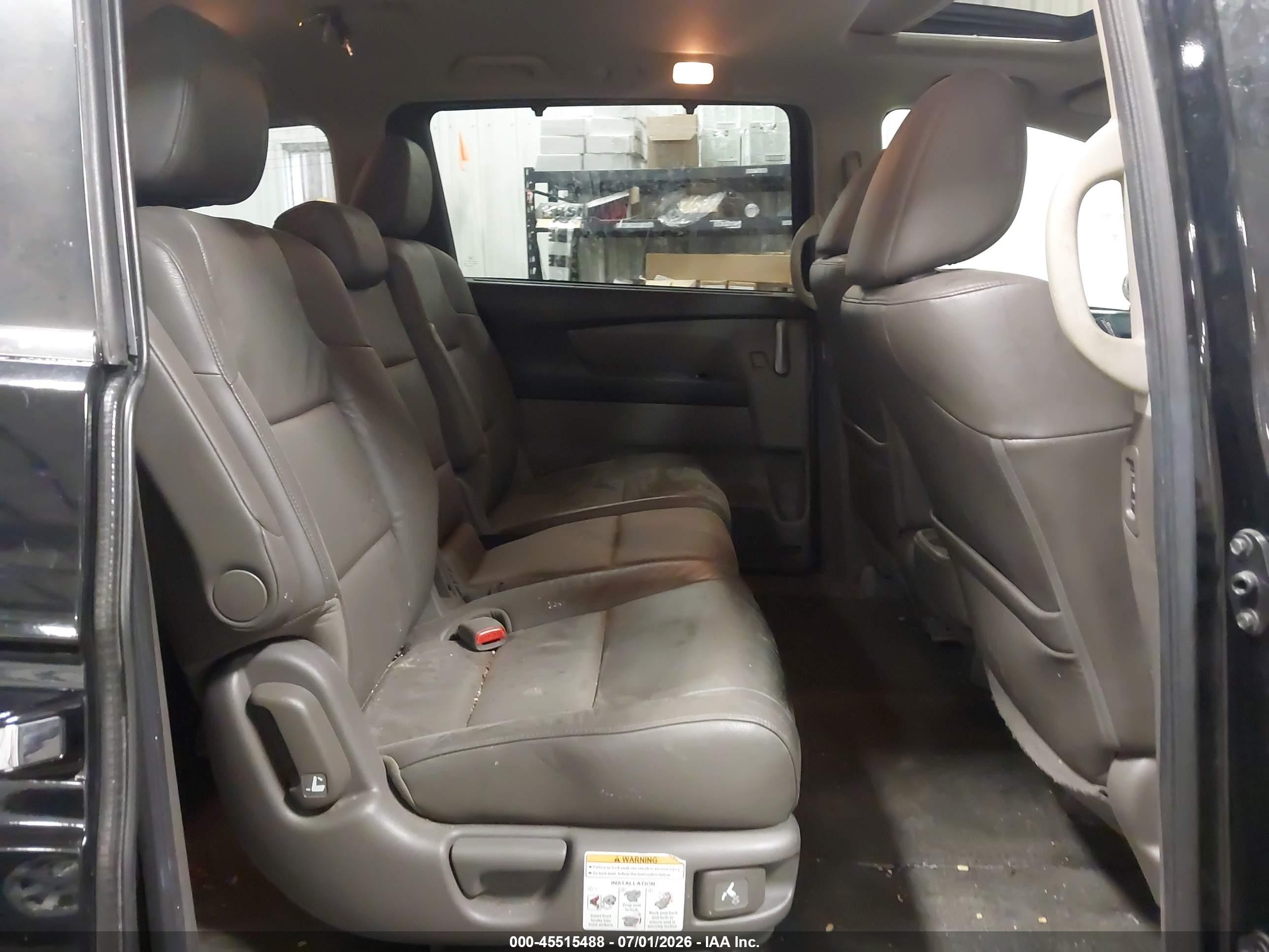 2012 Honda Odyssey Ex-l Black vin: 5FNRL5H65CB081426