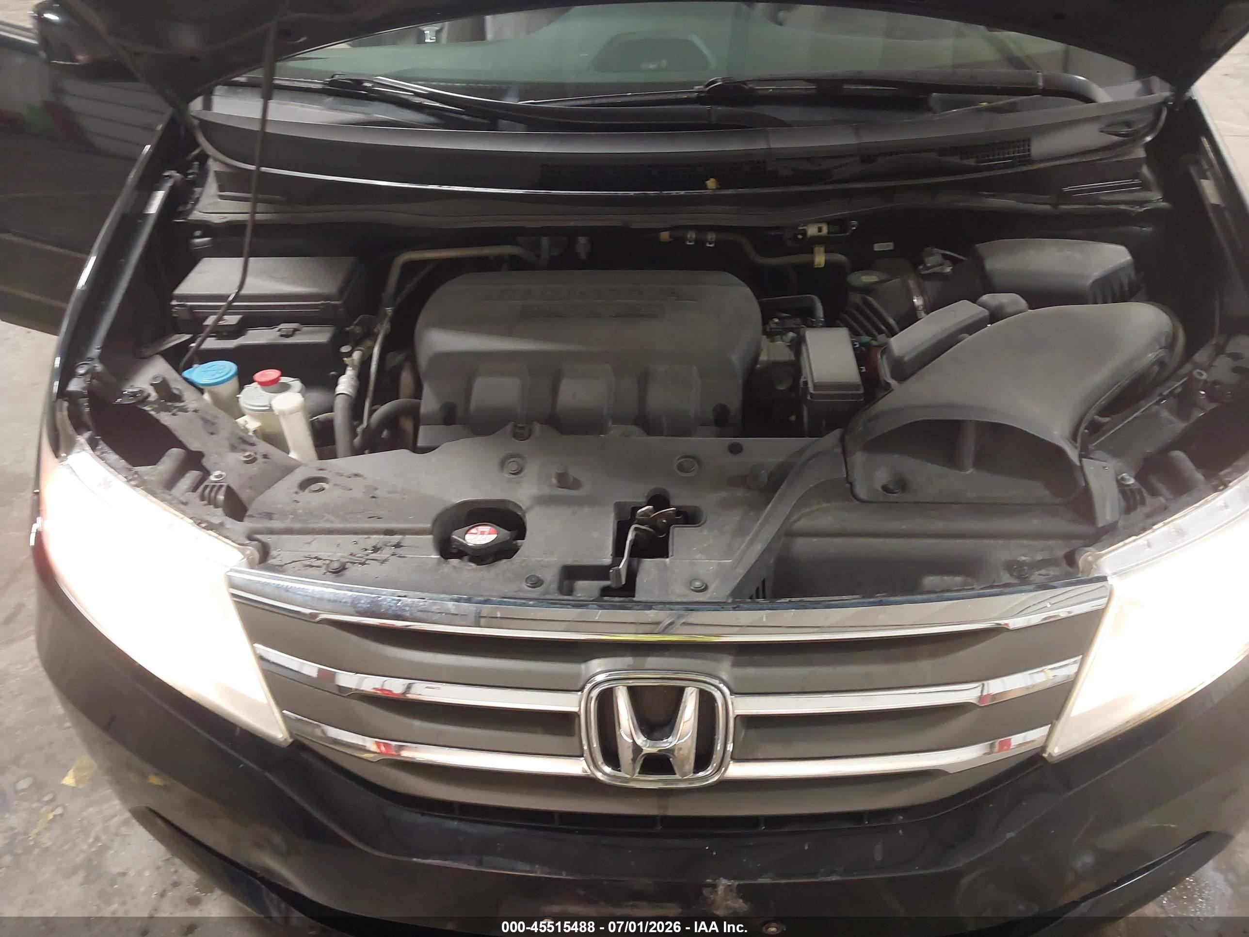 2012 Honda Odyssey Ex-l Black vin: 5FNRL5H65CB081426