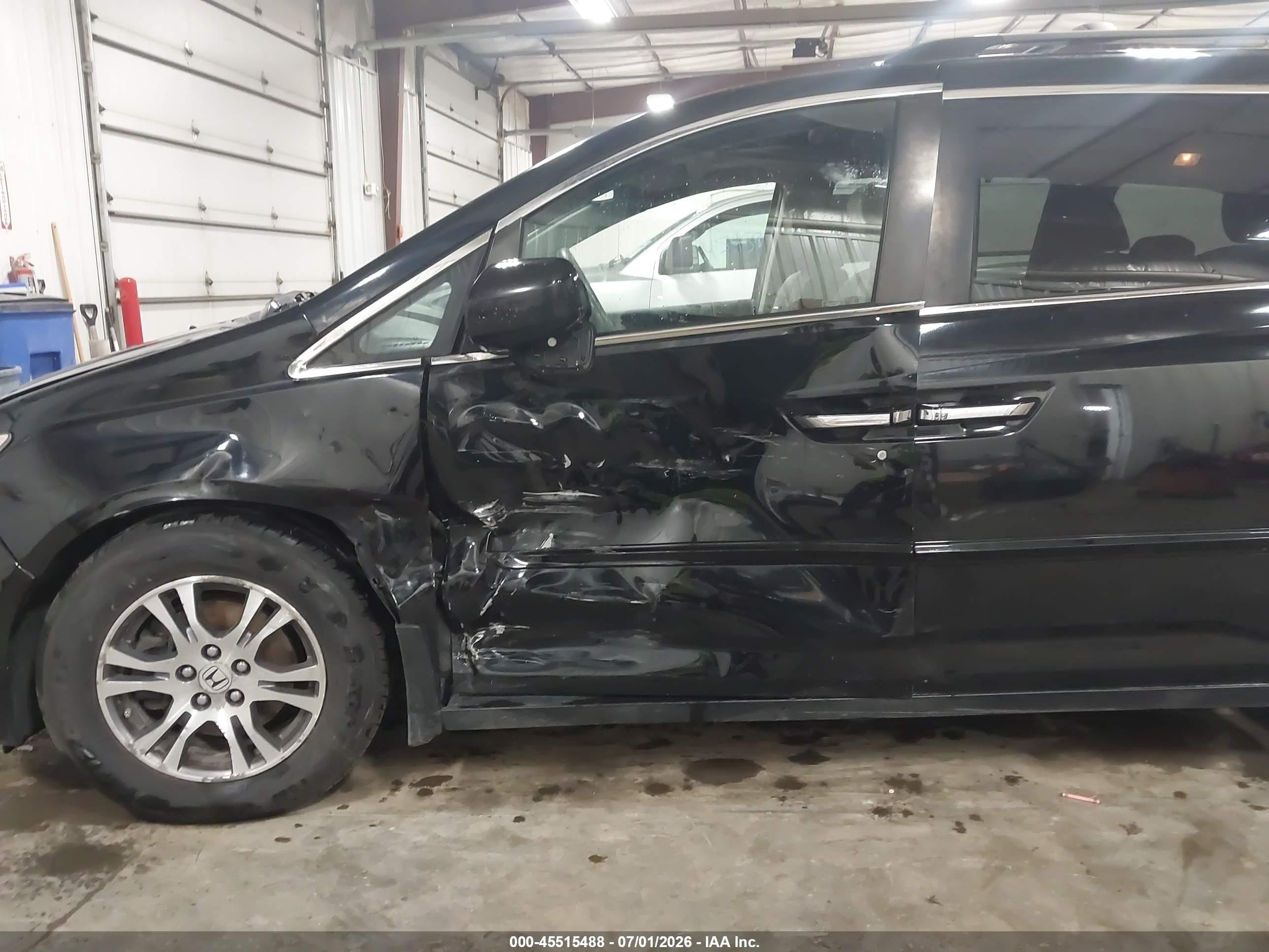 2012 Honda Odyssey Ex-l Black vin: 5FNRL5H65CB081426