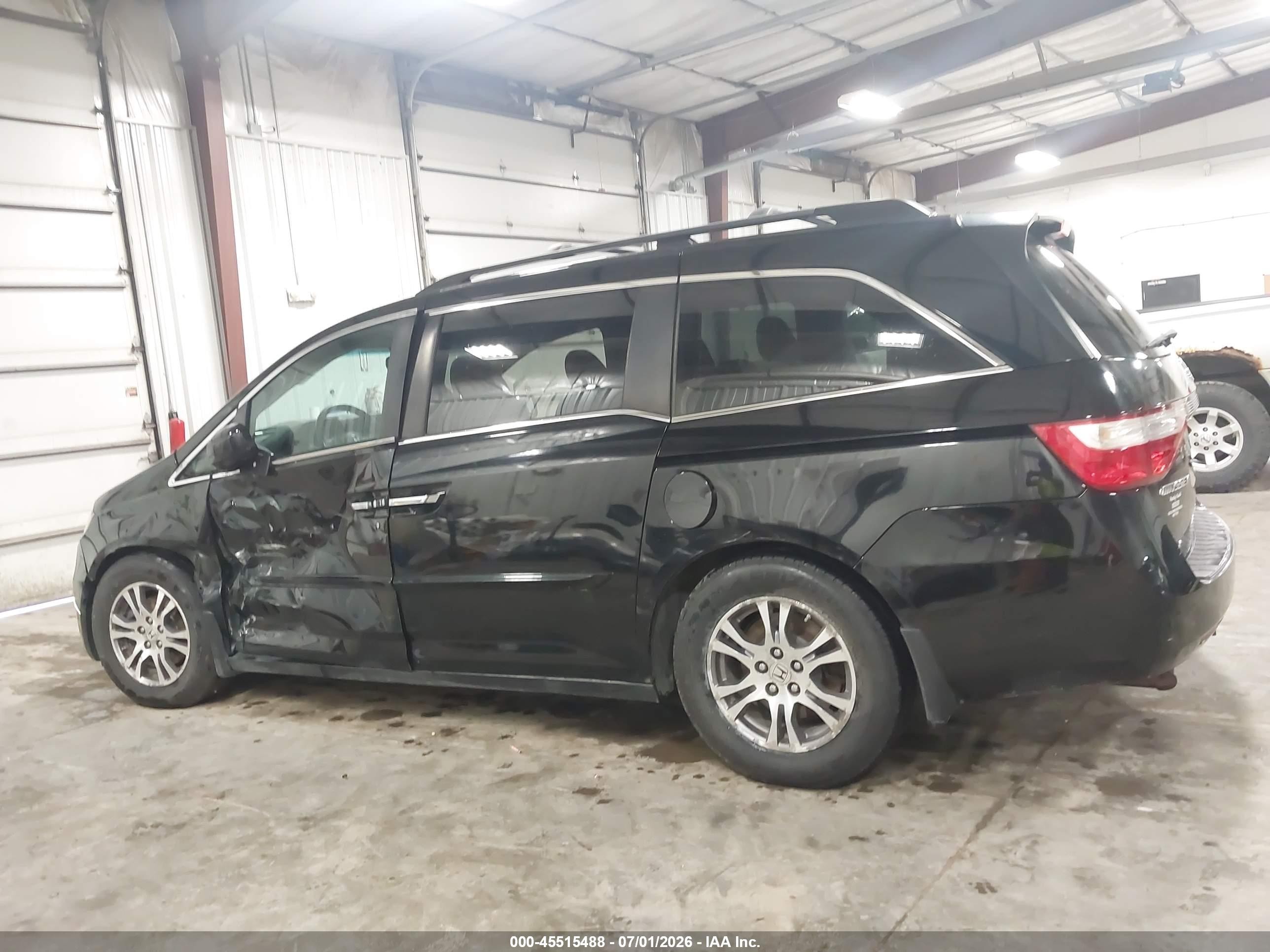 2012 Honda Odyssey Ex-l Black vin: 5FNRL5H65CB081426