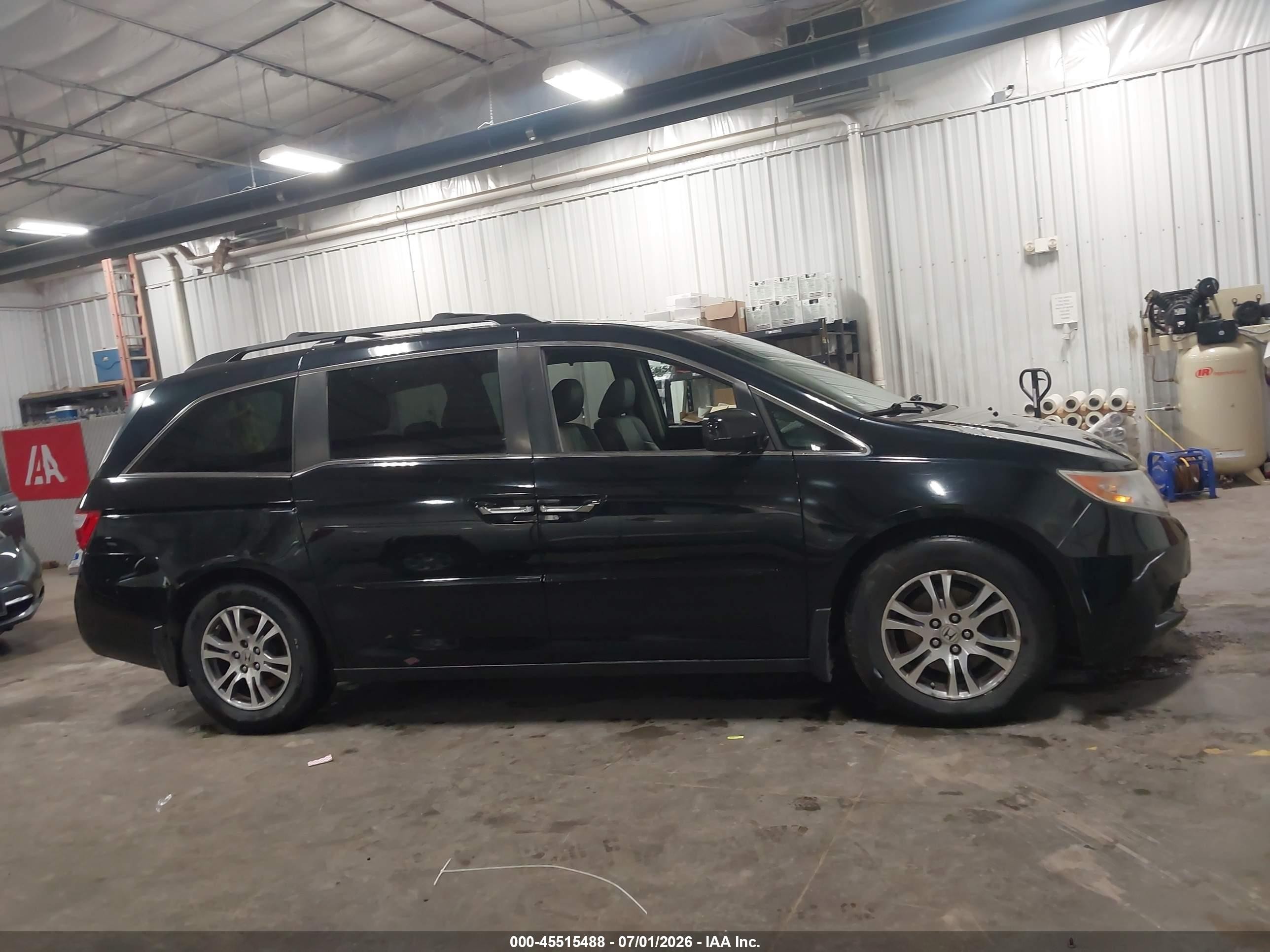 2012 Honda Odyssey Ex-l Black vin: 5FNRL5H65CB081426