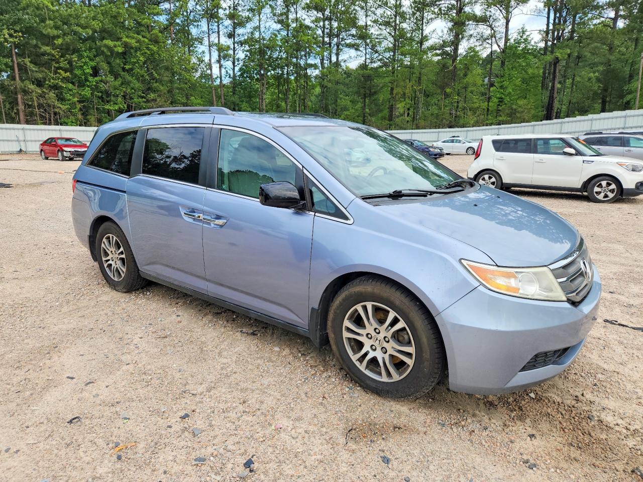 2012 Honda Odyssey Exl Blue vin: 5FNRL5H65CB082821