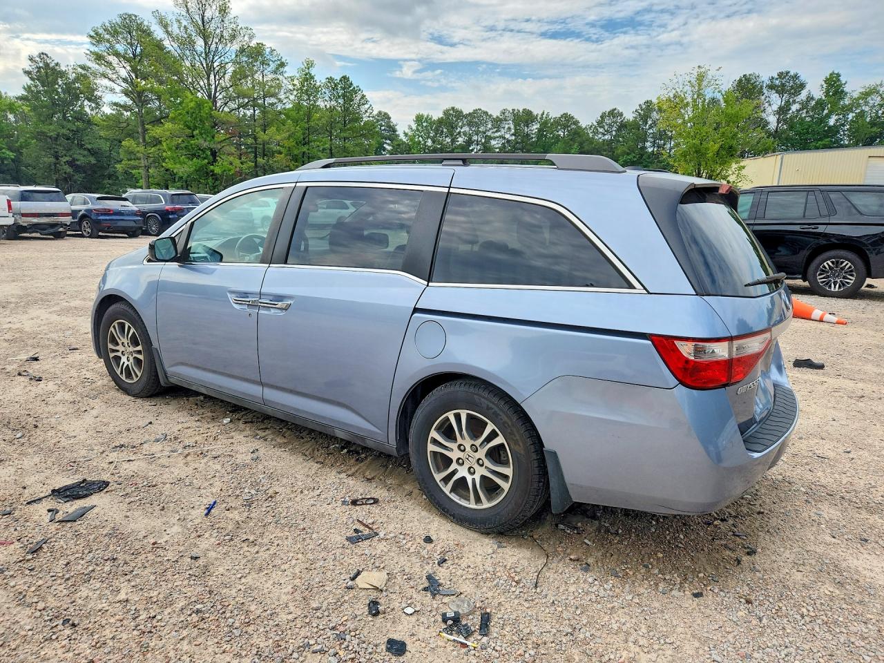 2012 Honda Odyssey Exl Blue vin: 5FNRL5H65CB082821