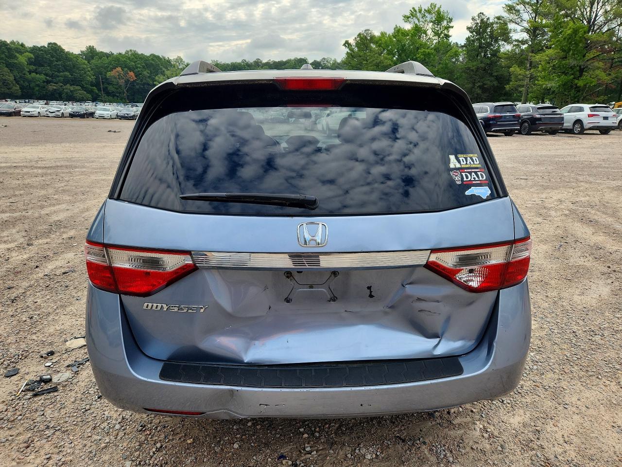 2012 Honda Odyssey Exl Blue vin: 5FNRL5H65CB082821