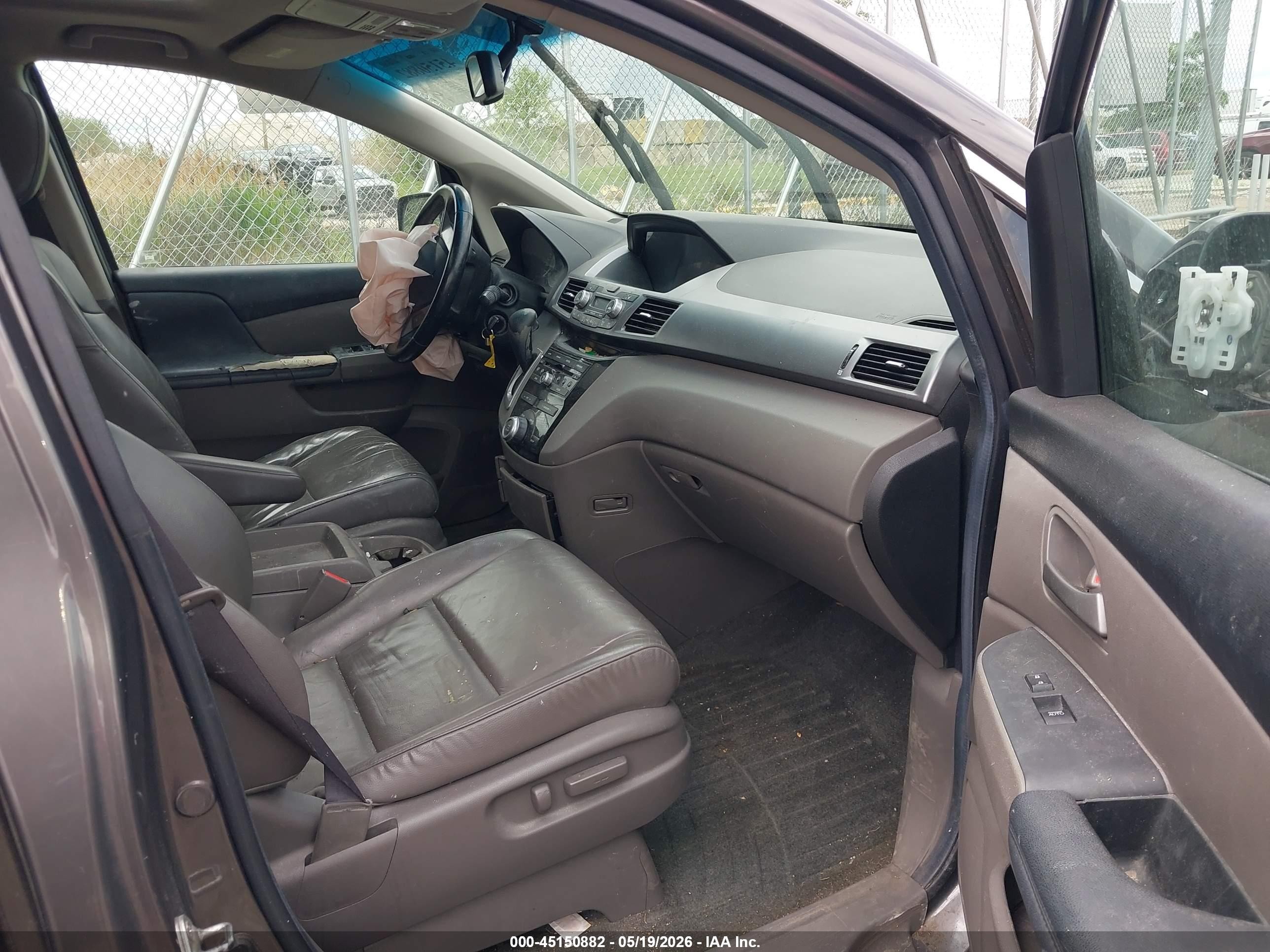 2012 Honda Odyssey Ex-l Gray vin: 5FNRL5H65CB083256