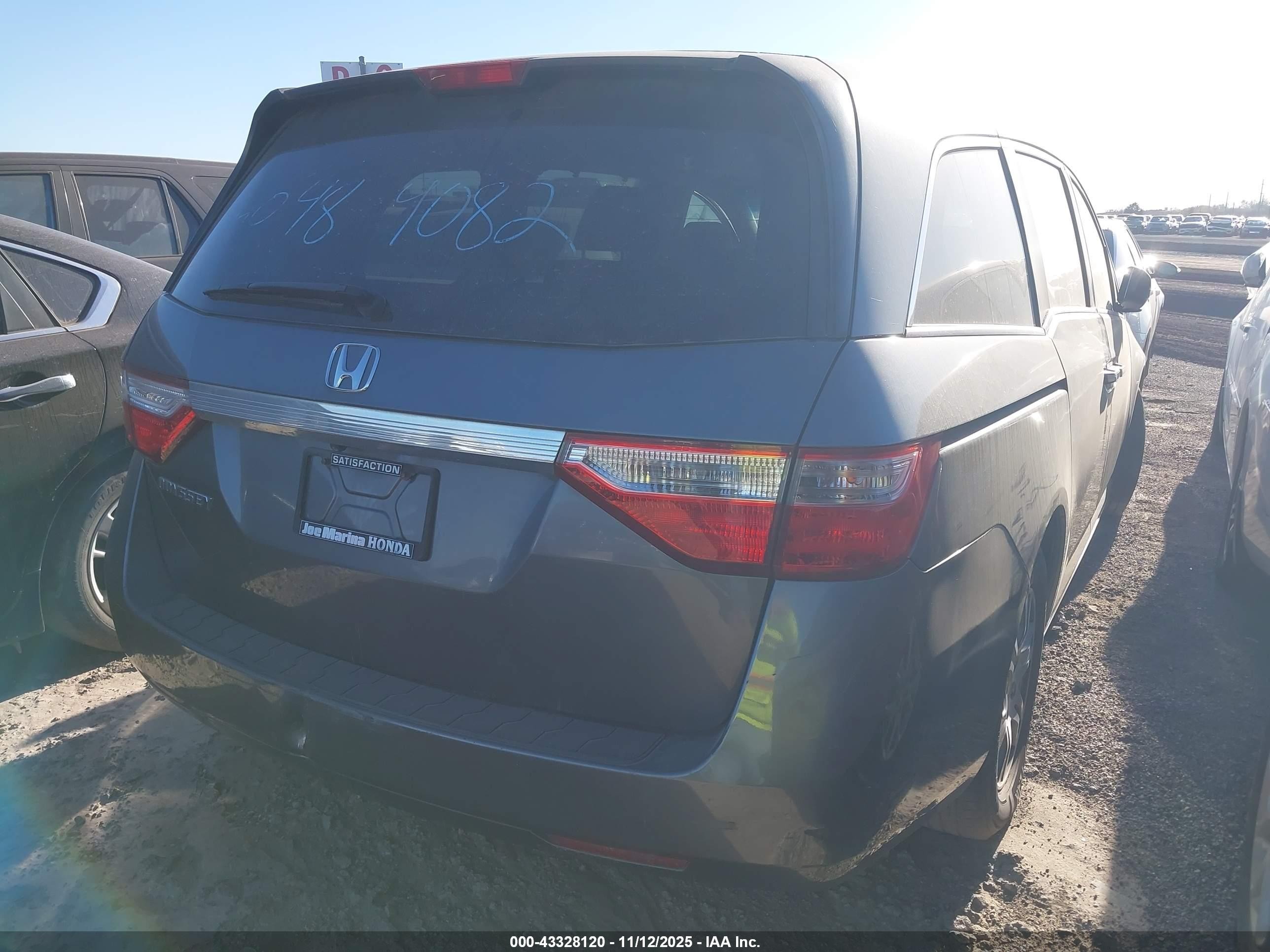2012 Honda Odyssey Ex-l Gray vin: 5FNRL5H65CB089610