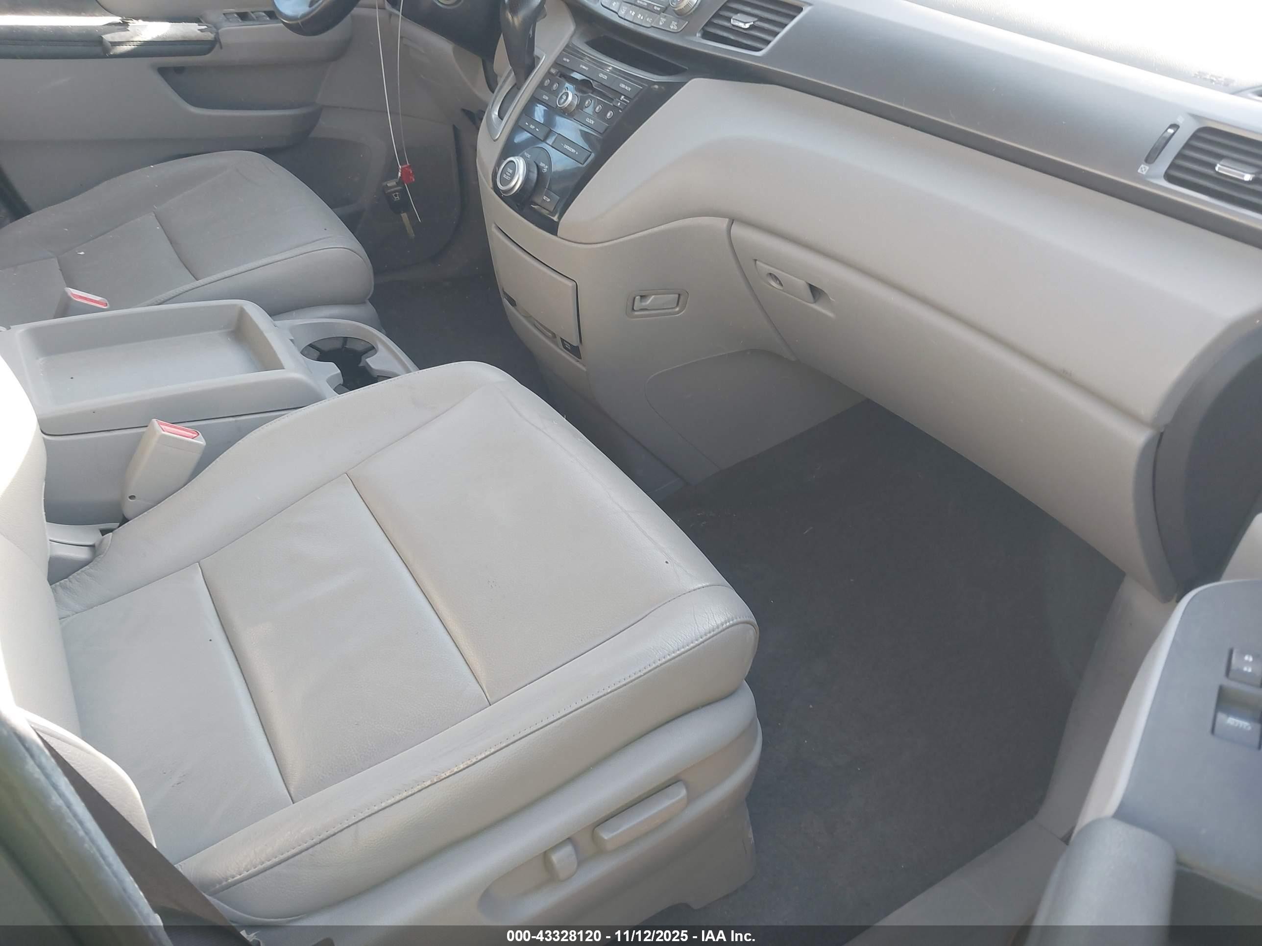2012 Honda Odyssey Ex-l Gray vin: 5FNRL5H65CB089610