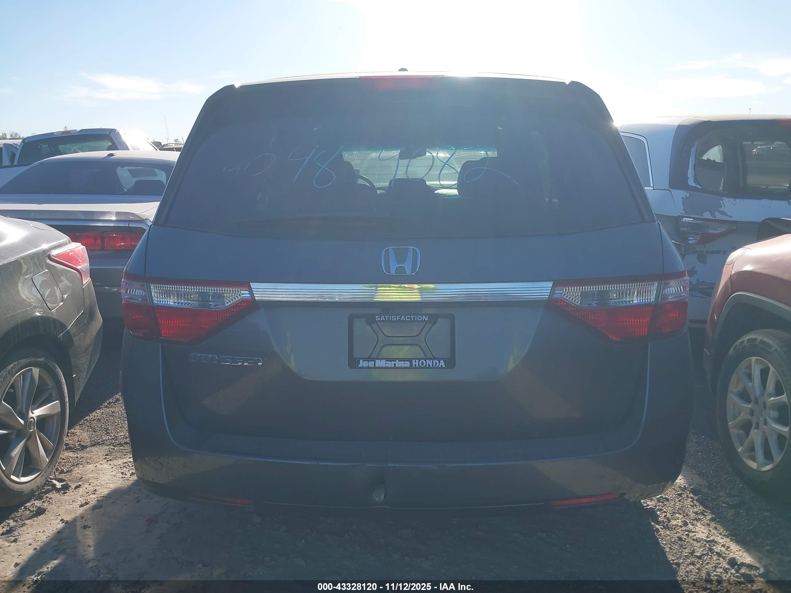 2012 Honda Odyssey Ex-l Gray vin: 5FNRL5H65CB089610