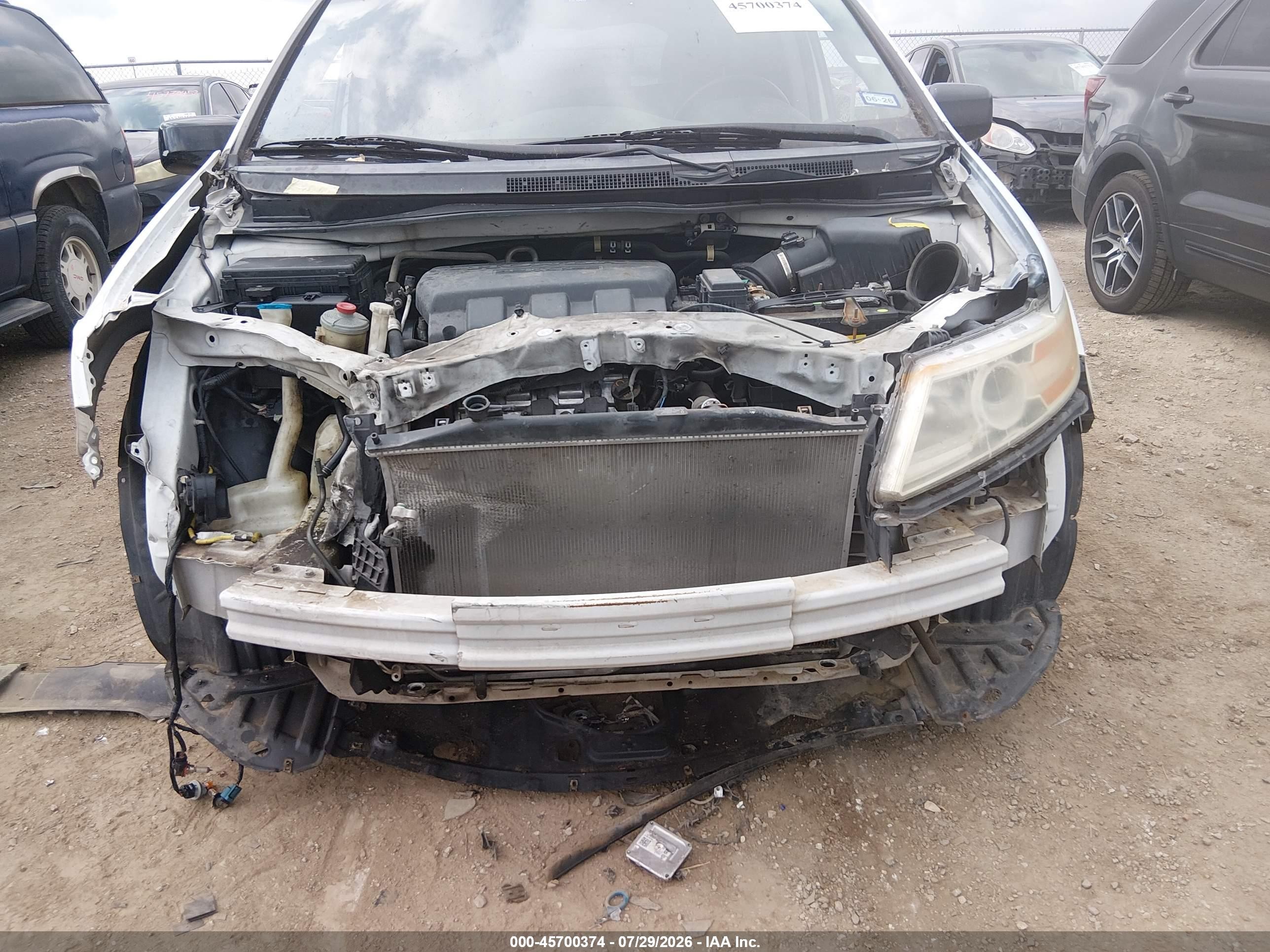 2012 Honda Odyssey Ex-l White vin: 5FNRL5H65CB092135