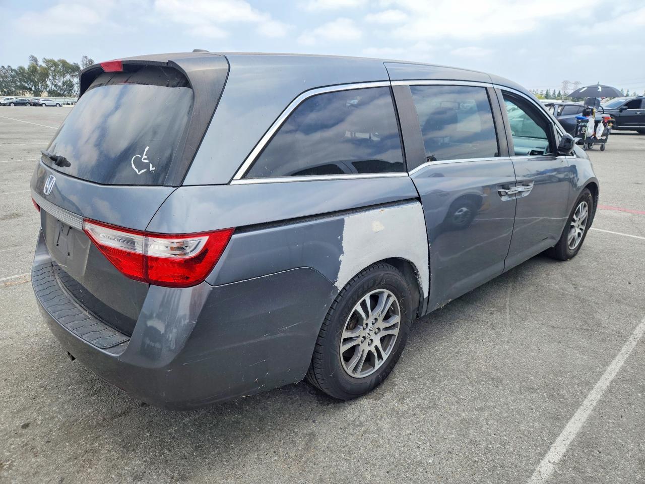 2012 Honda Odyssey Exl Gray vin: 5FNRL5H65CB107474