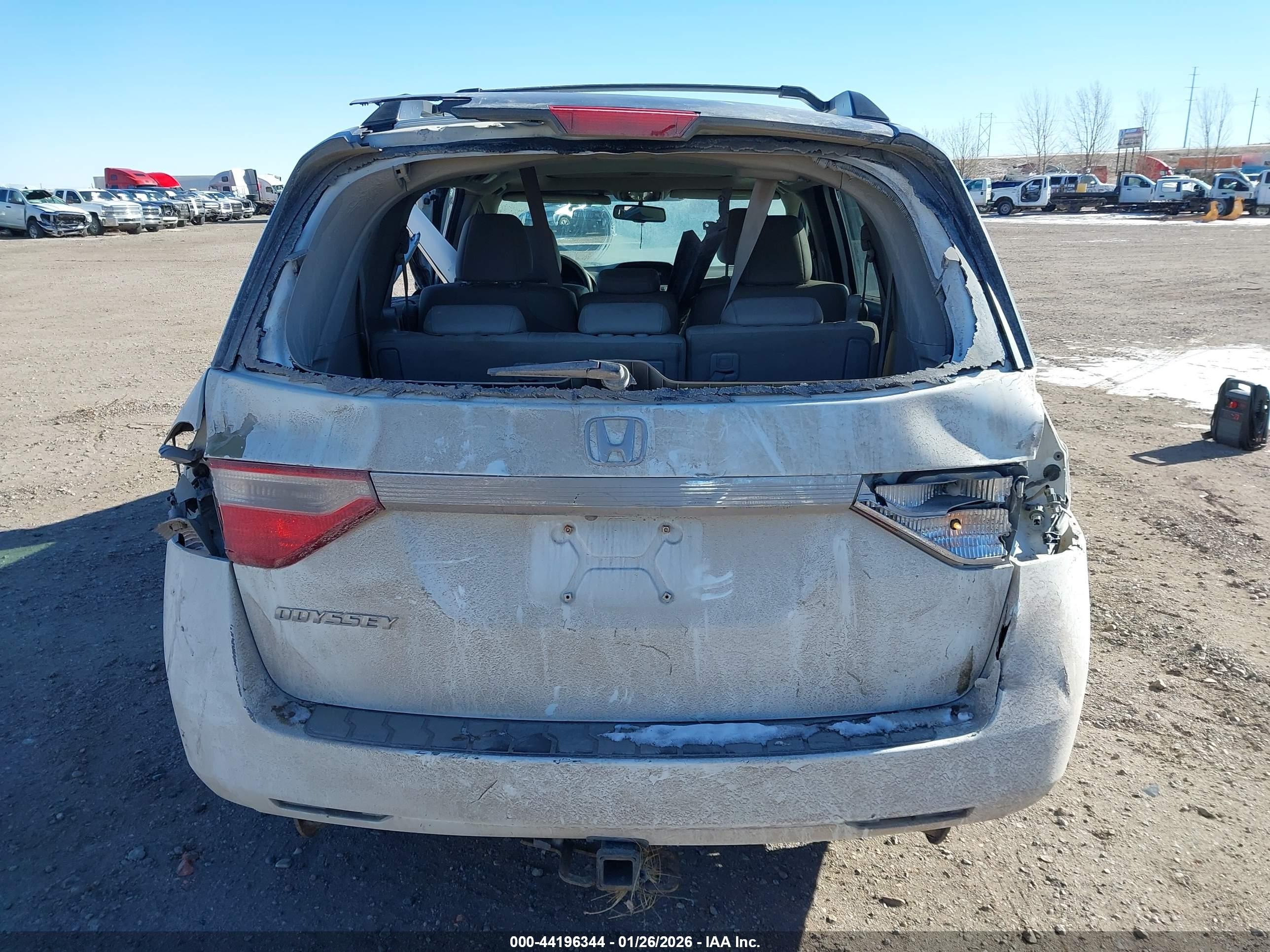 2012 Honda Odyssey Ex-l Белый vin: 5FNRL5H65CB108916