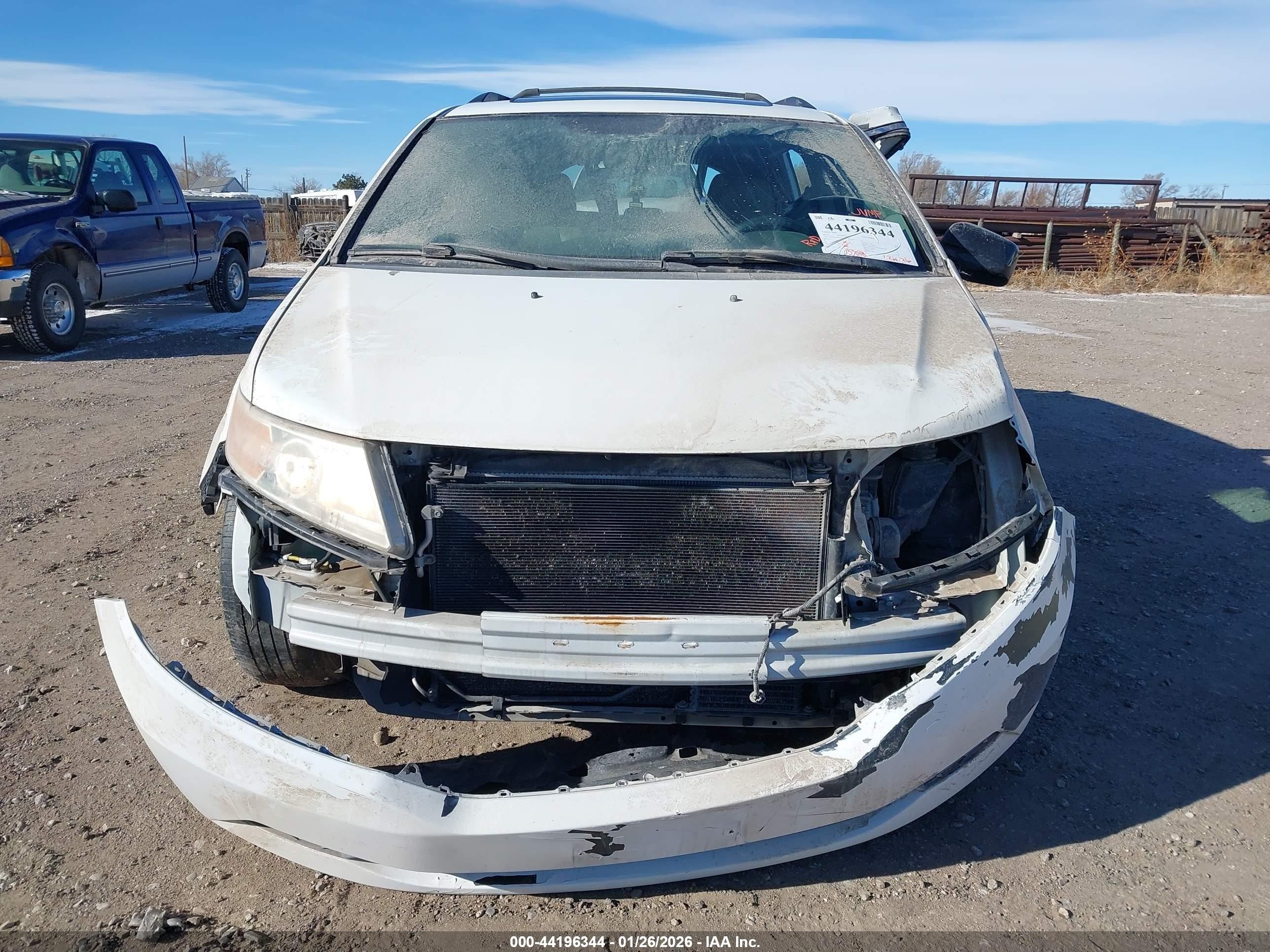 2012 Honda Odyssey Ex-l Белый vin: 5FNRL5H65CB108916