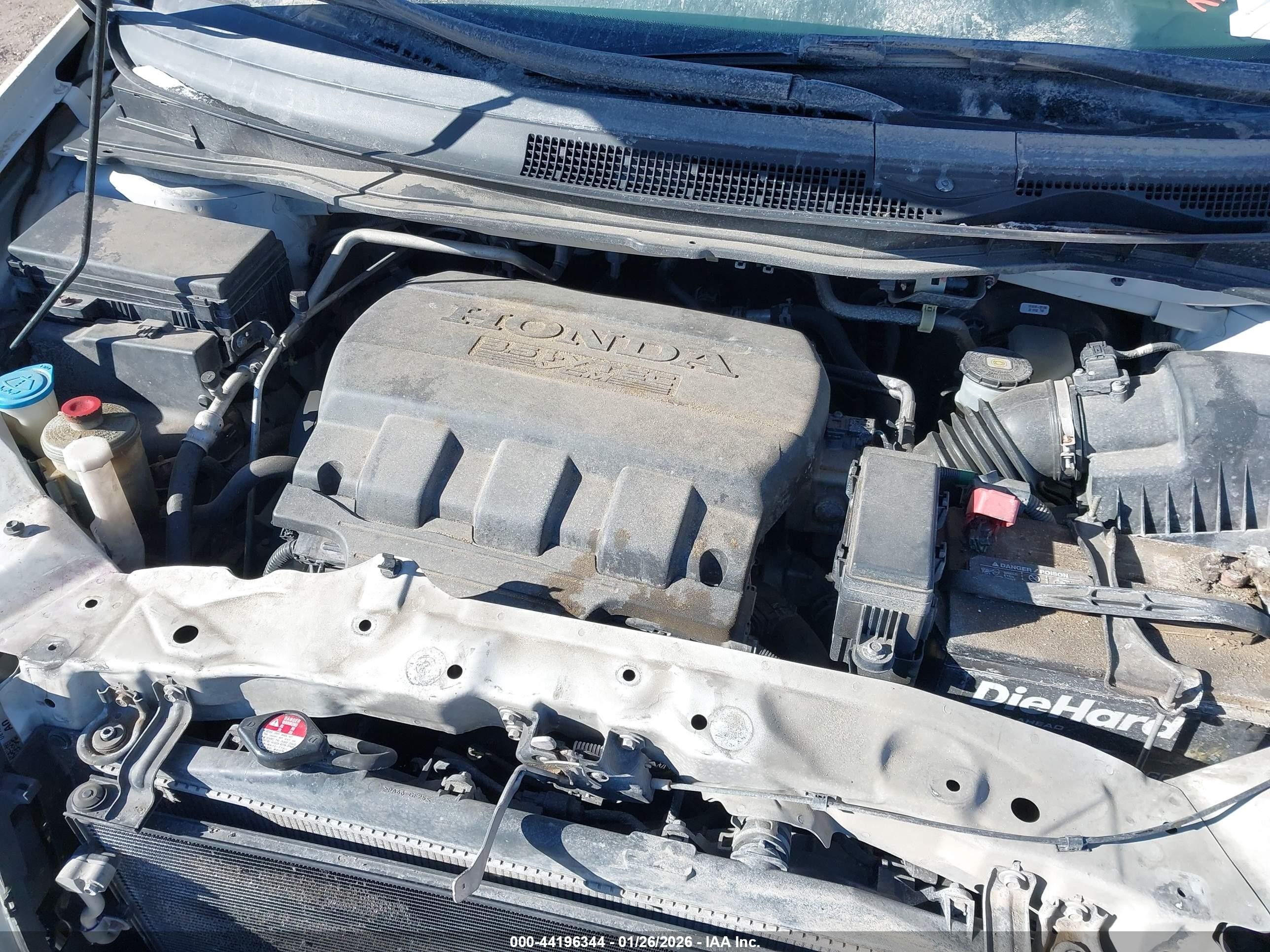 2012 Honda Odyssey Ex-l Белый vin: 5FNRL5H65CB108916
