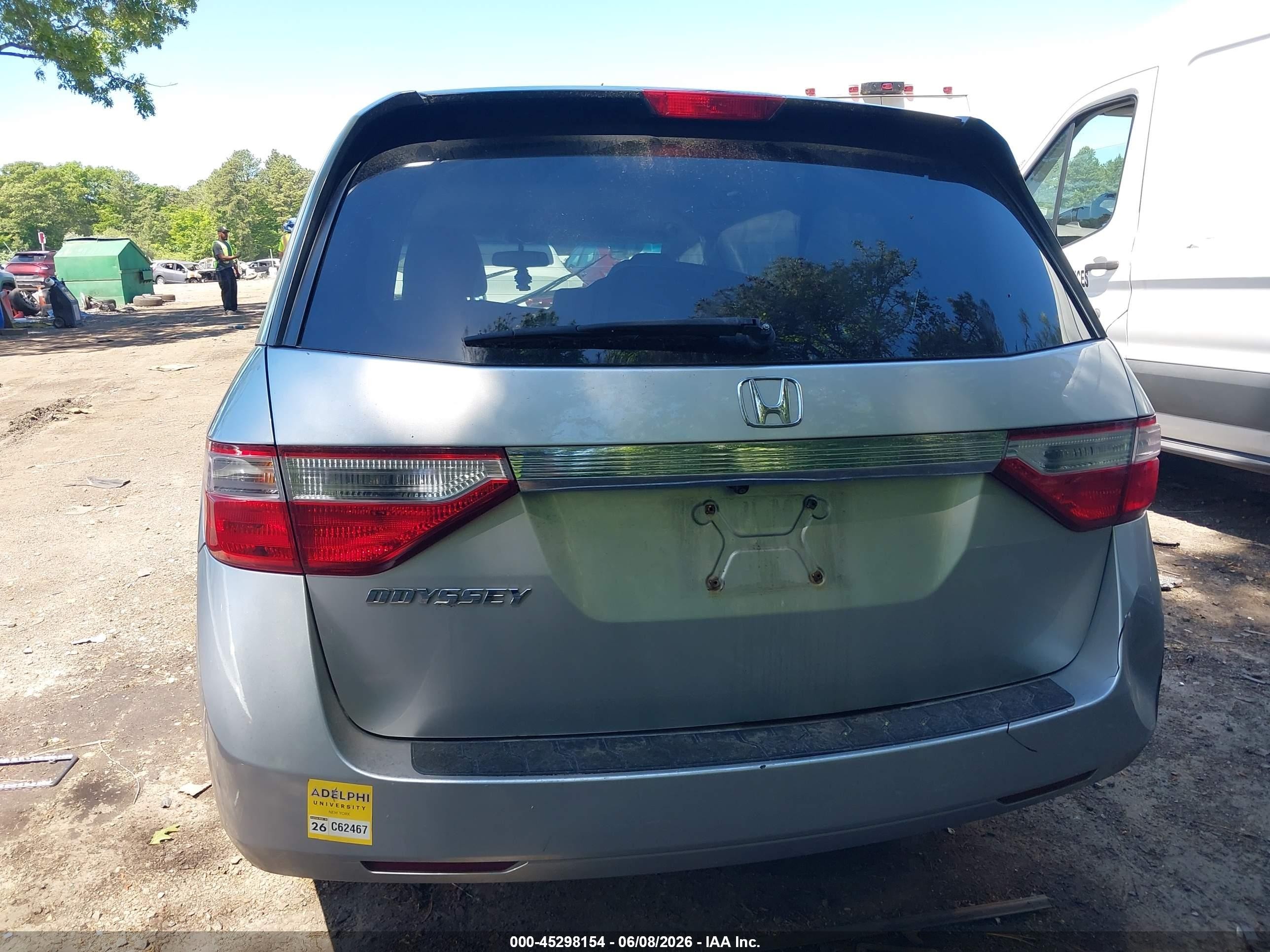 2012 Honda Odyssey Ex-l Gray vin: 5FNRL5H65CB110374