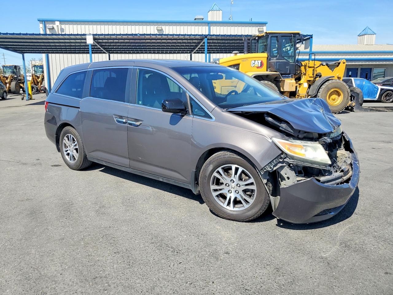 2012 Honda Odyssey Exl Gray vin: 5FNRL5H65CB111301