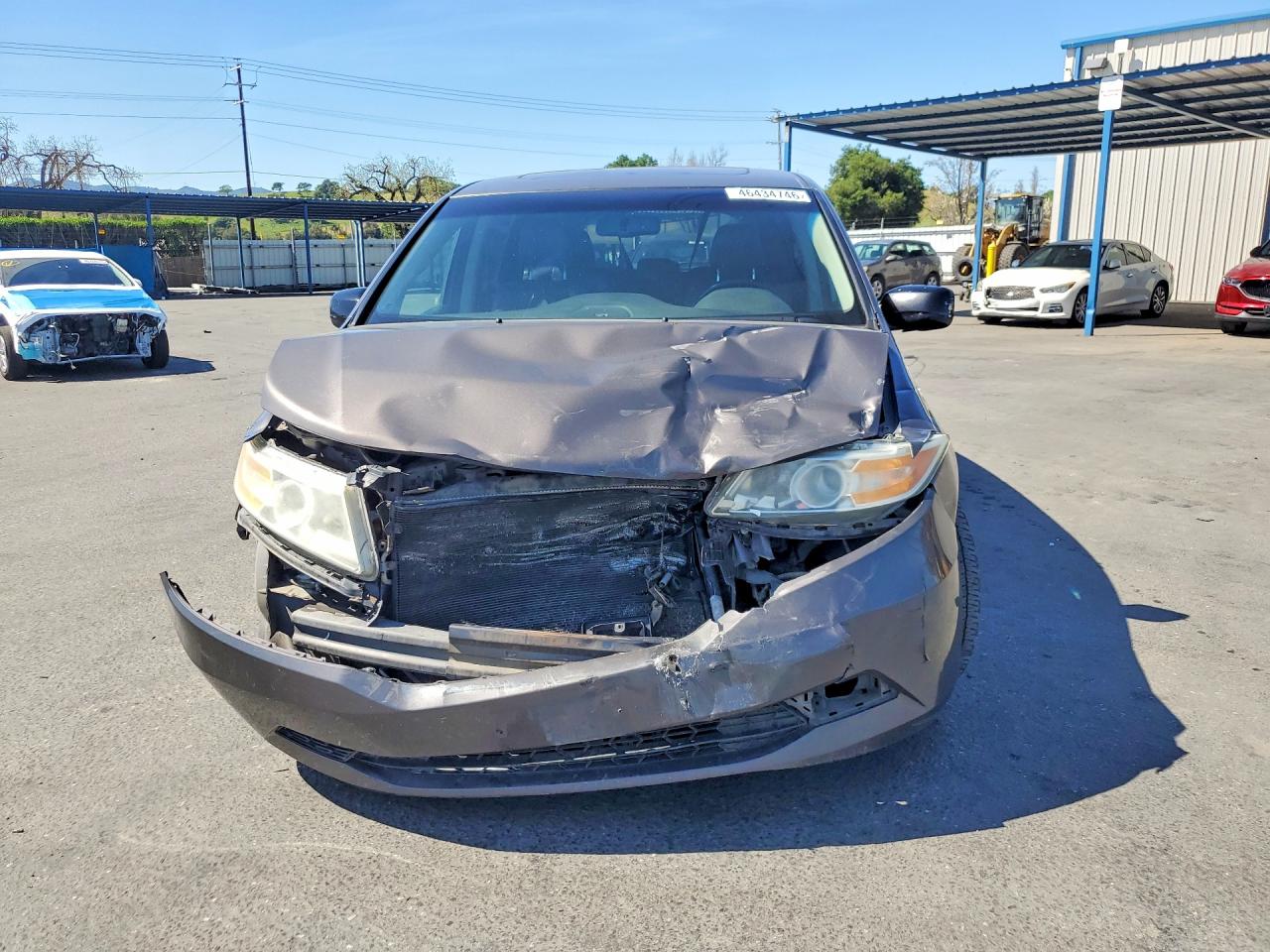 2012 Honda Odyssey Exl Gray vin: 5FNRL5H65CB111301
